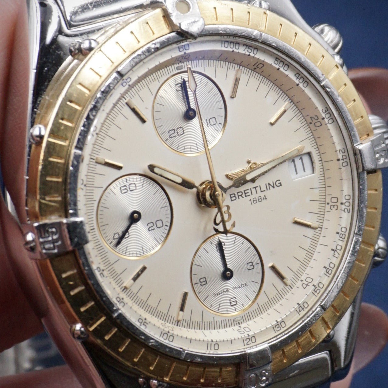 BREITLING CHRONOMAT CENTENNIAL 10th ANNIVERSARY - montre vintage - Contre - Temps Paris