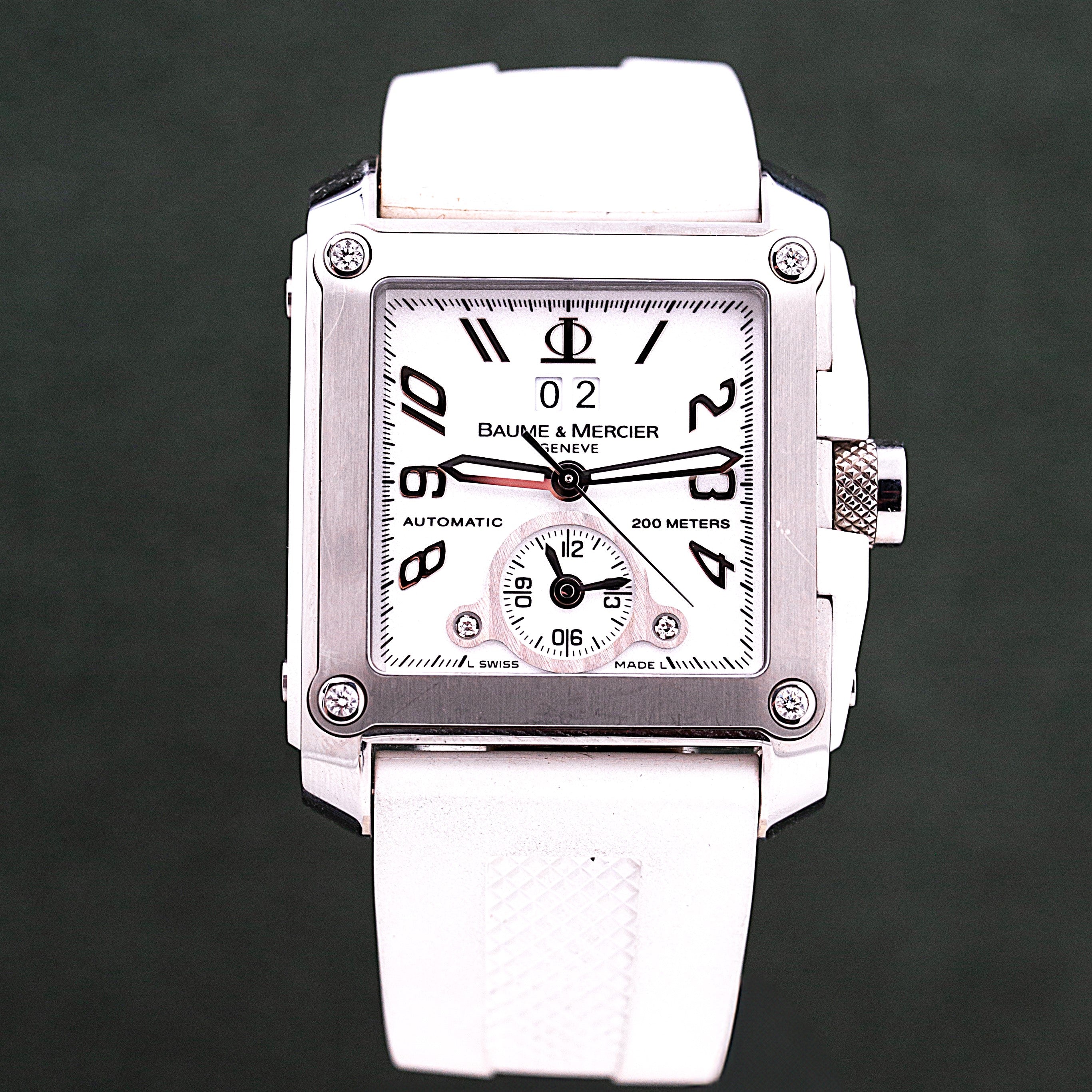 BAUME & MERCIER HAMPTON SQUARE DUAL TIME XXL