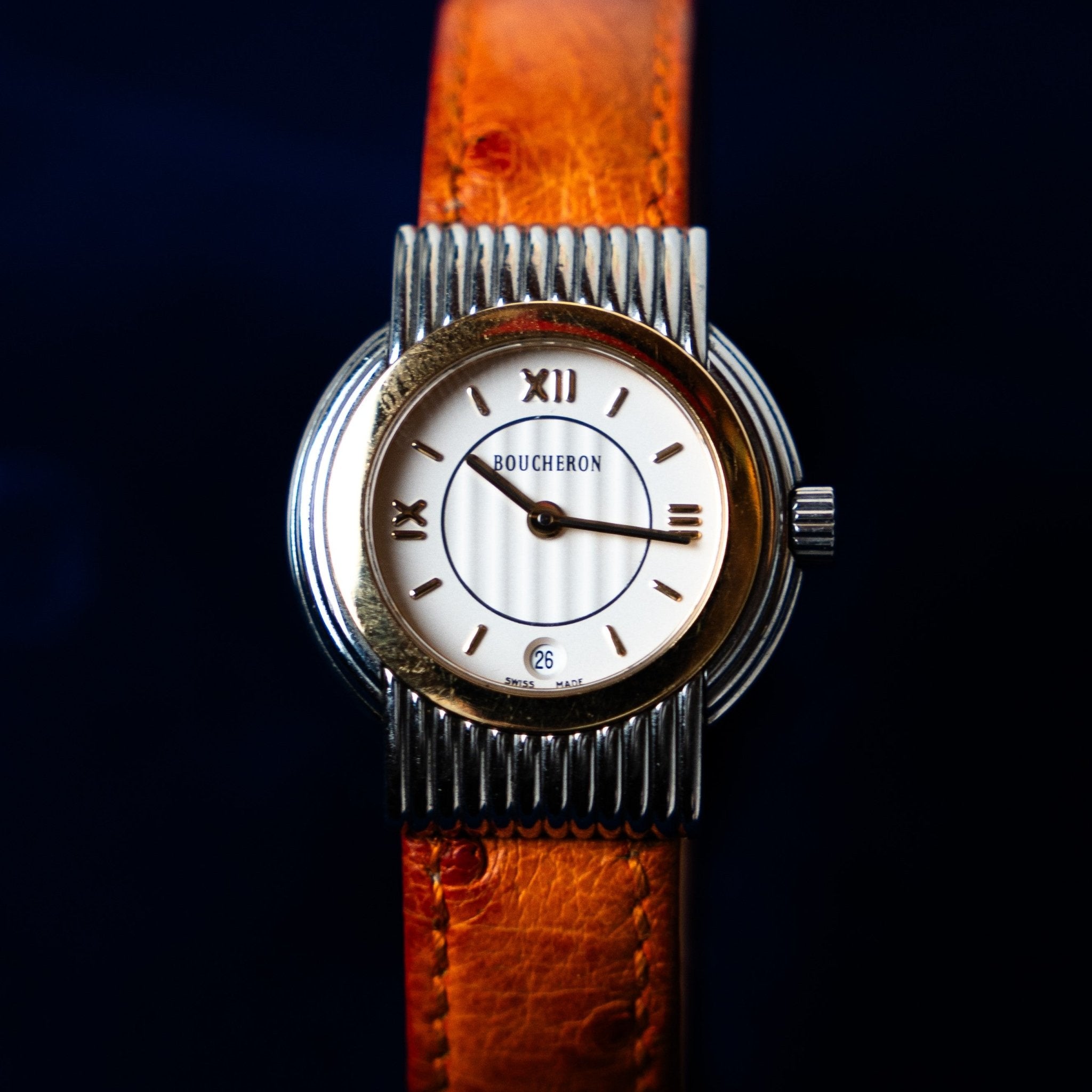 BOUCHERON SOLIS LADY ACIER BI - COLOR - montre vintage - Contre - Temps Paris