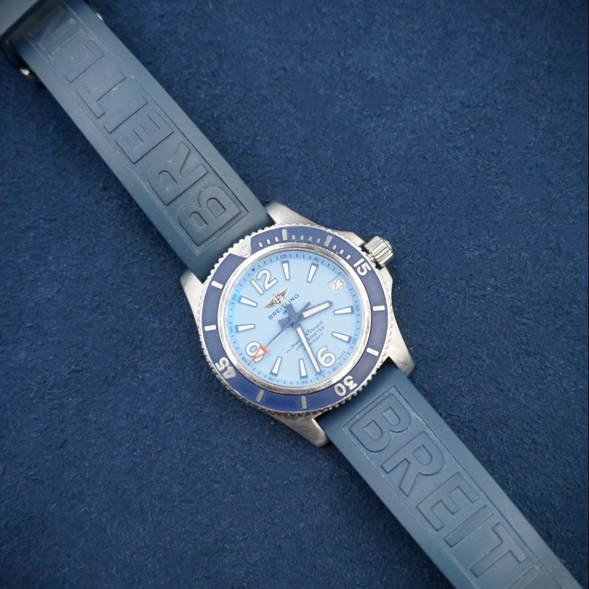 BREITLING SUPER OCEAN 36 - montre vintage - Contre - Temps Paris