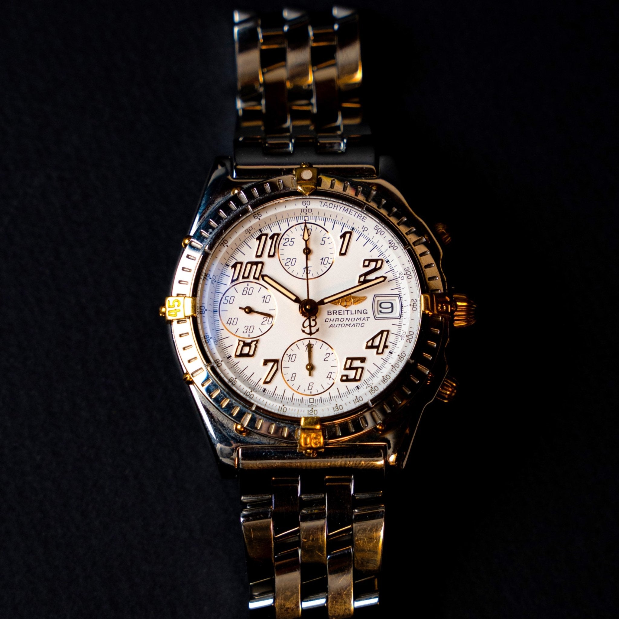 BREITLING CHRONOMAT AUTOMATIC BICOLOR - montre vintage - Contre - Temps Paris