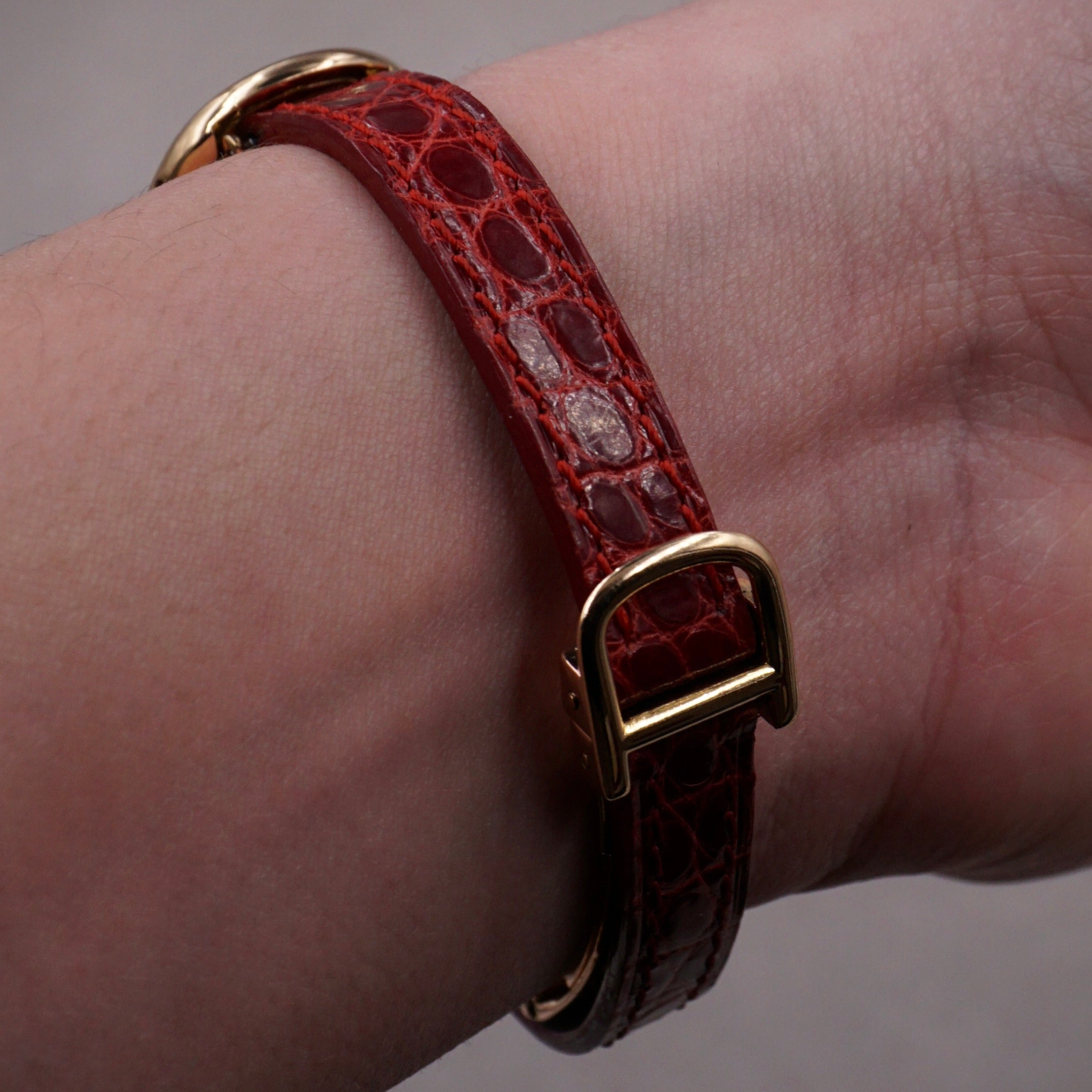 CARTIER BAIGNOIRE - DOUBLE GODRON - OR JAUNE