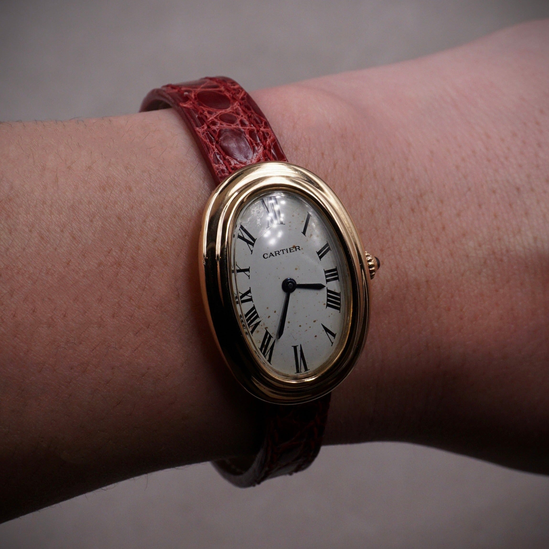 CARTIER BAIGNOIRE - DOUBLE GODRON - OR JAUNE