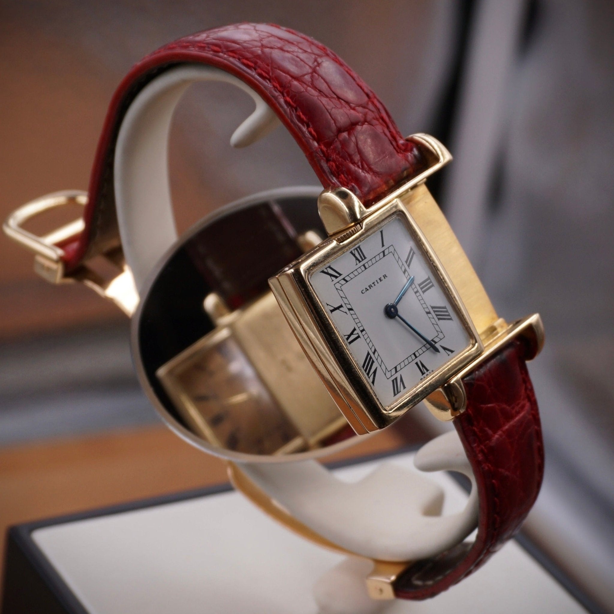 CARTIER TANK REVERSO DUAL TIME - montre vintage - Contre - Temps Paris