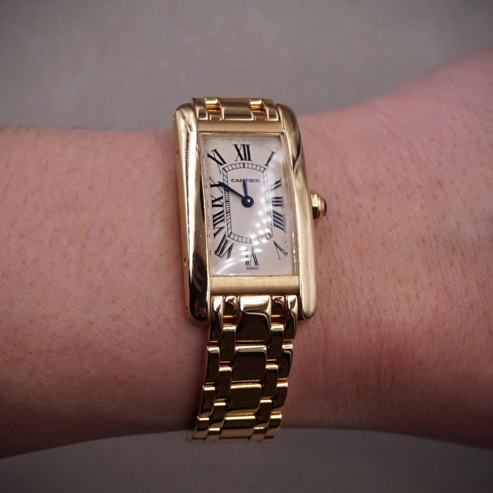 CARTIER AMERICAN TANK ALL GOLD