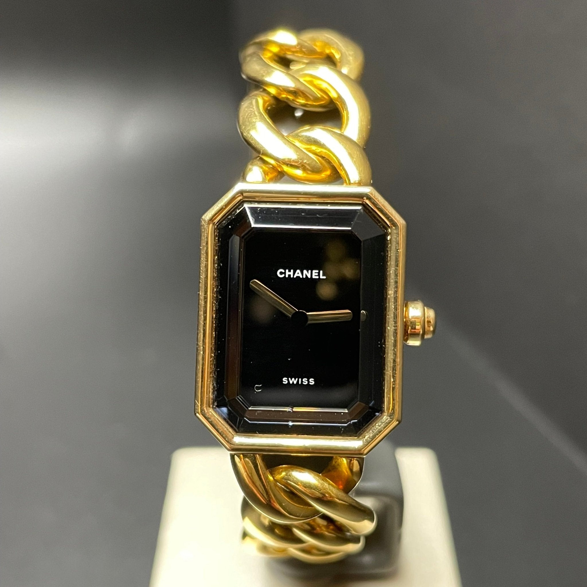 CHANEL "PREMIERE CHAINE" OR JAUNE - montre vintage - Contre - Temps Paris