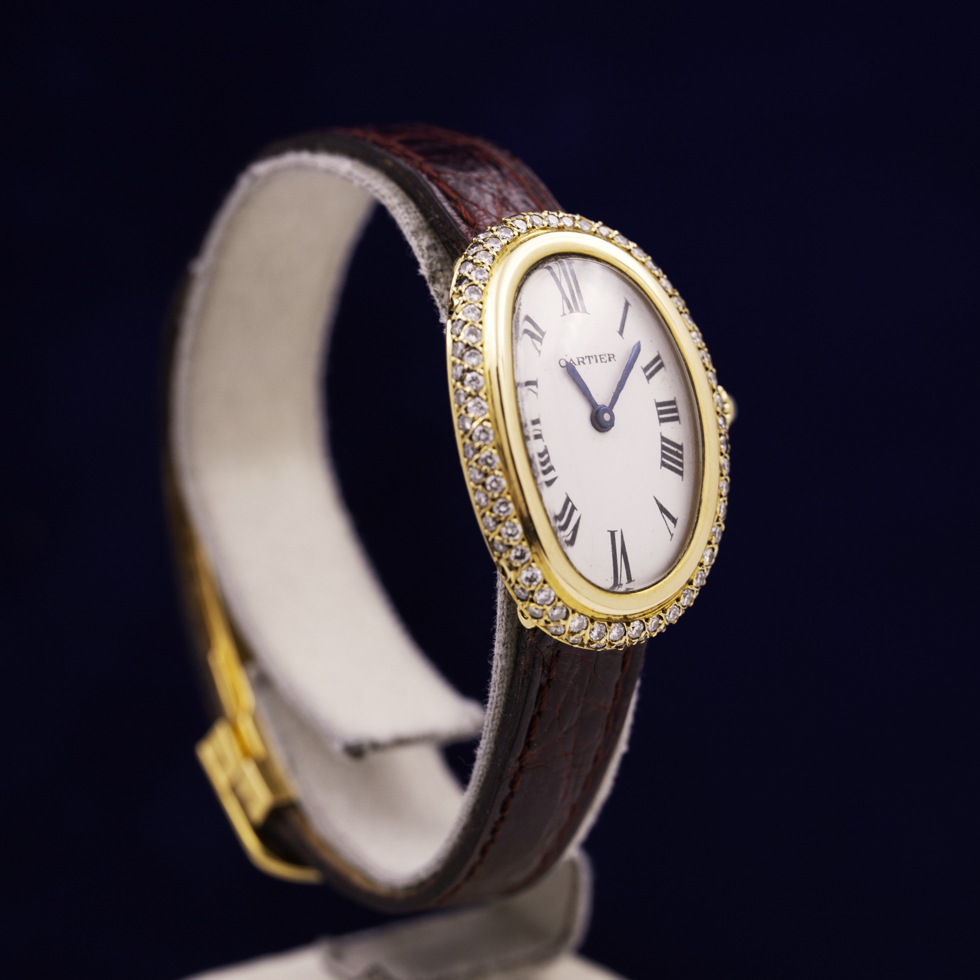 CARTIER DOUBLE GODRON GOLD AND DIAMOND BAIGNOIRE