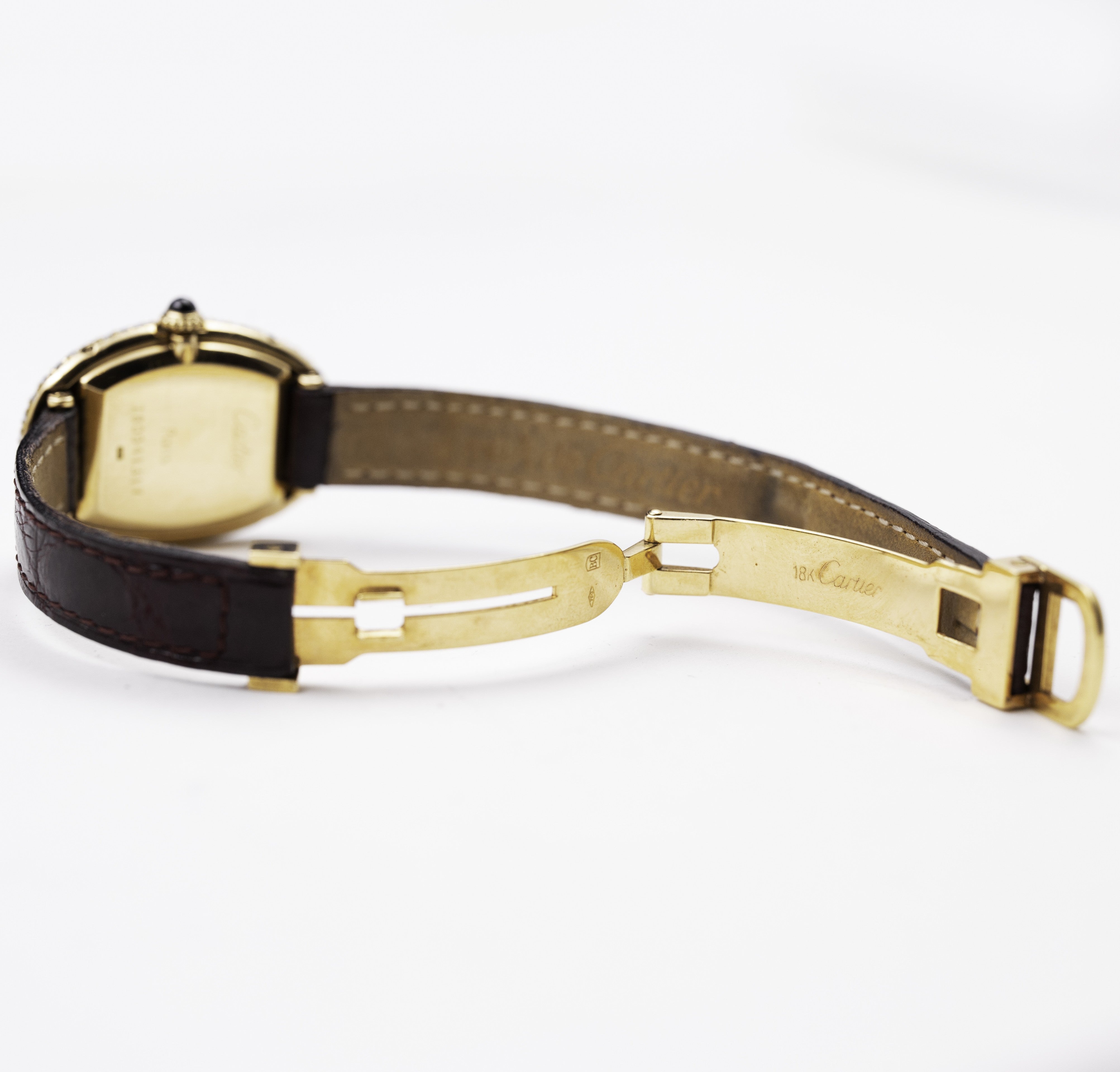 CARTIER DOUBLE GODRON GOLD AND DIAMOND BAIGNOIRE