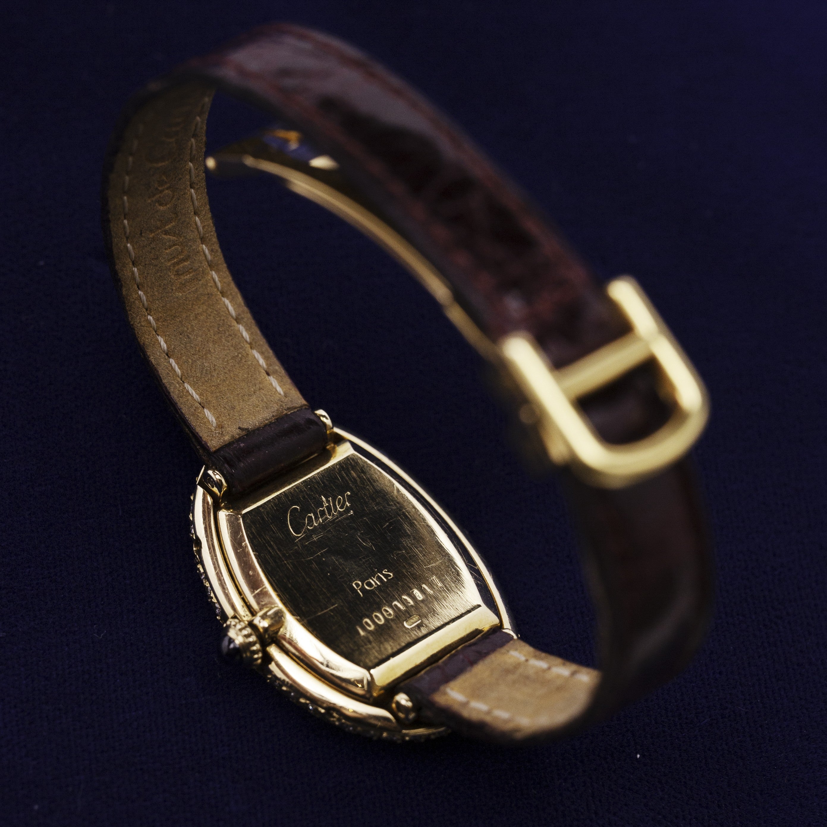 CARTIER DOUBLE GODRON GOLD AND DIAMOND BAIGNOIRE