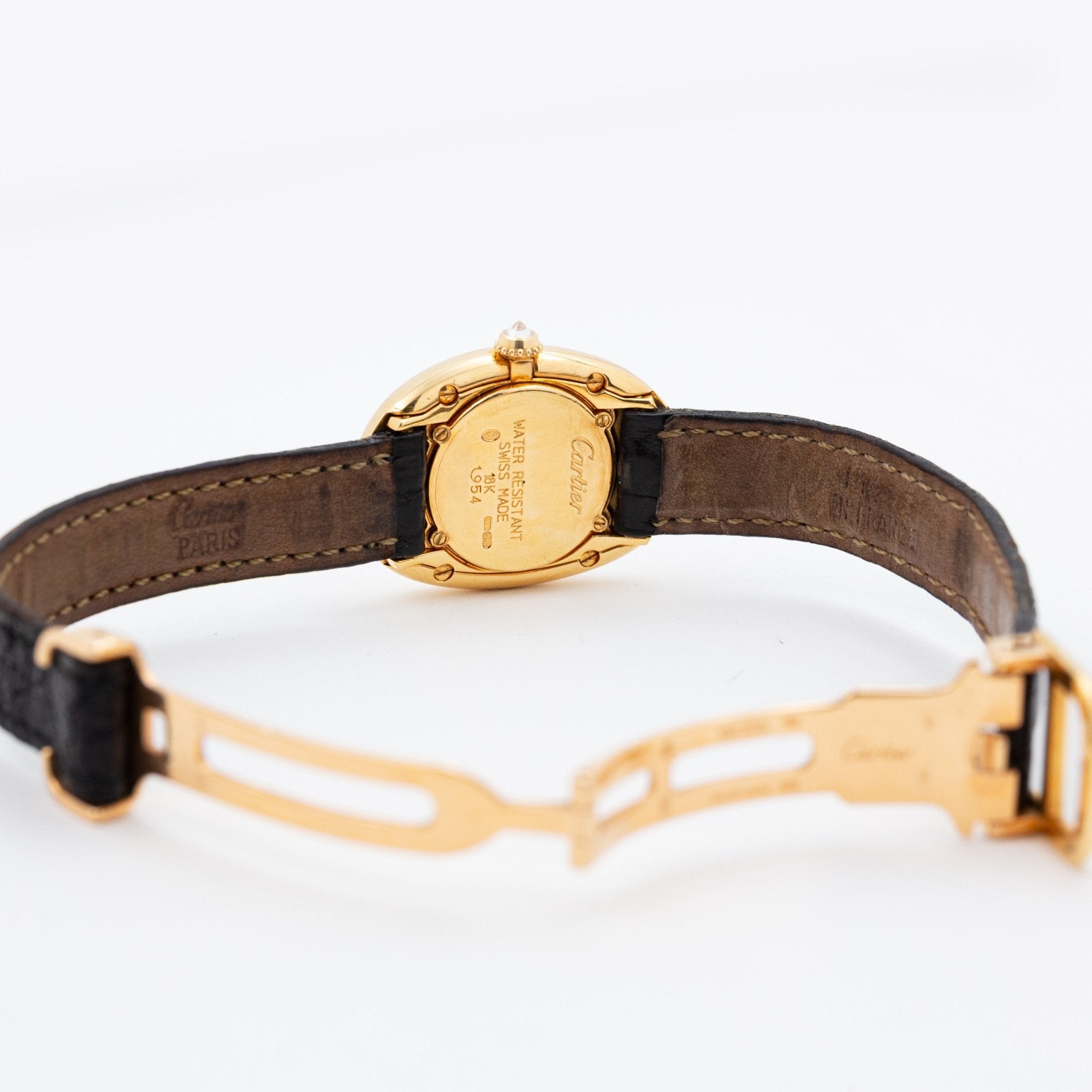 CARTIER BAIGNOIRE CLASSIQUE CHIFFRES ARABES - montre vintage - Contre - Temps Paris