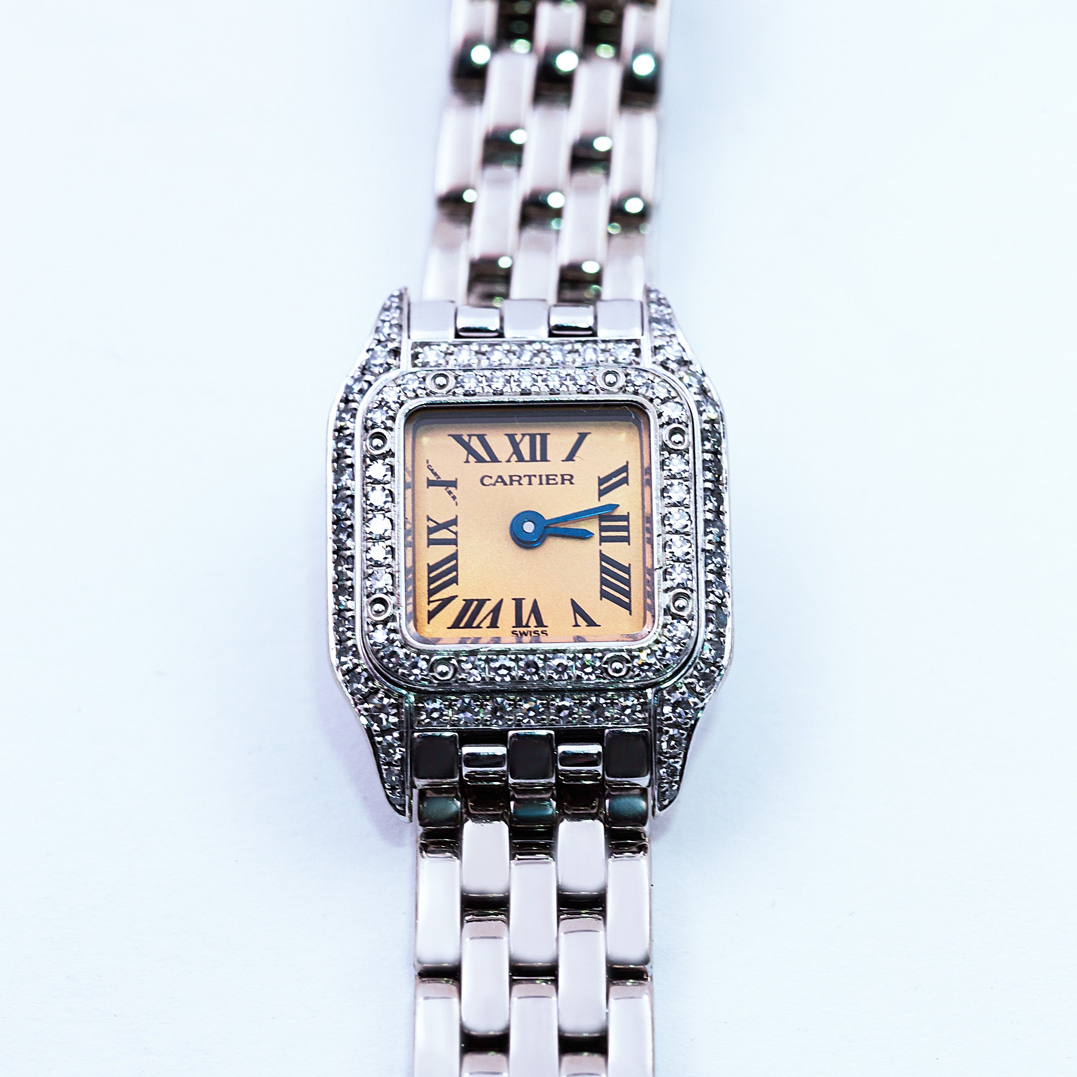 CARTIER PANTHERE MINI WHITE GOLD AND DIAMONDS