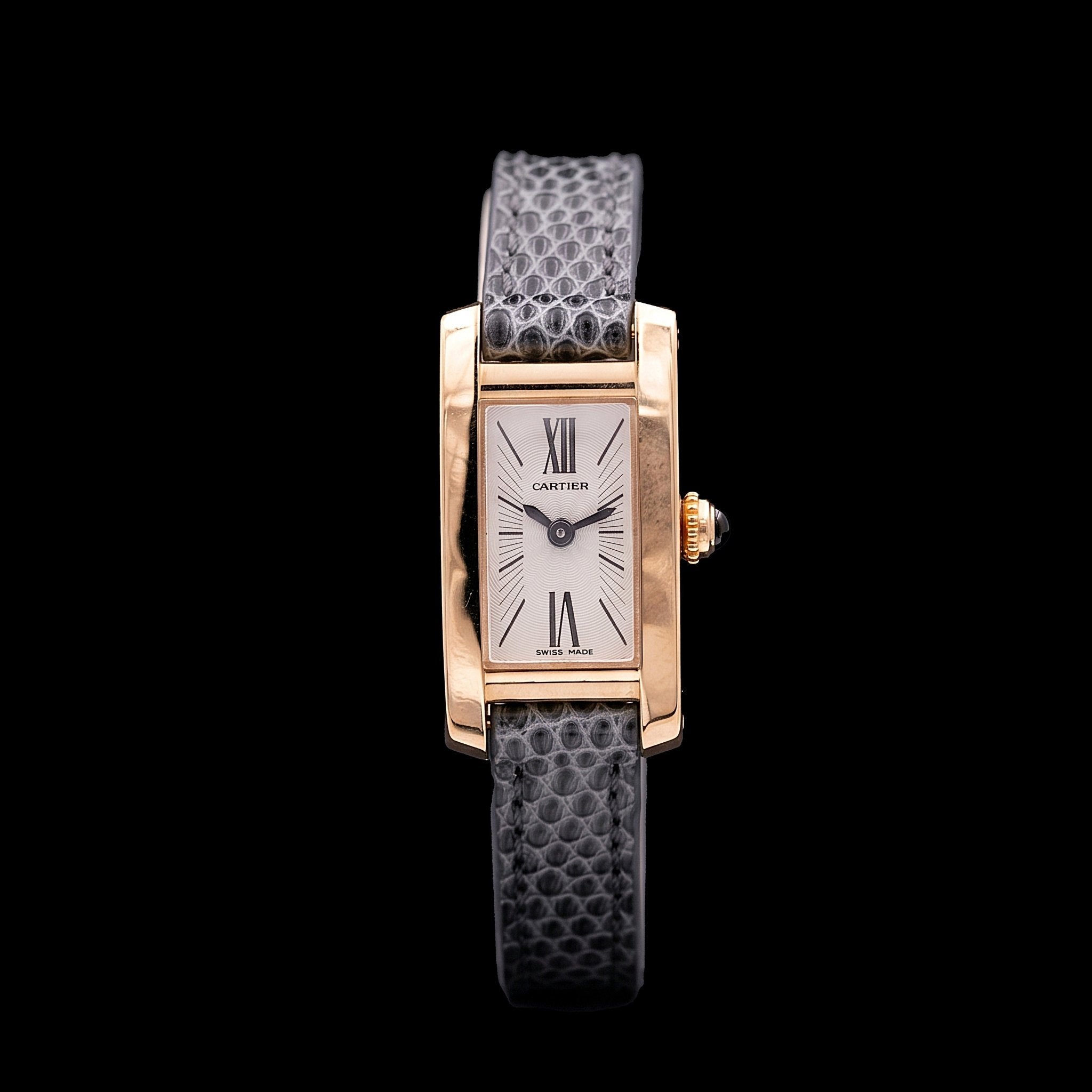 Cartier Tank Allongée Lanières Or Rose Ref. 2593, 2004 - montre vintage - Contre - Temps Paris