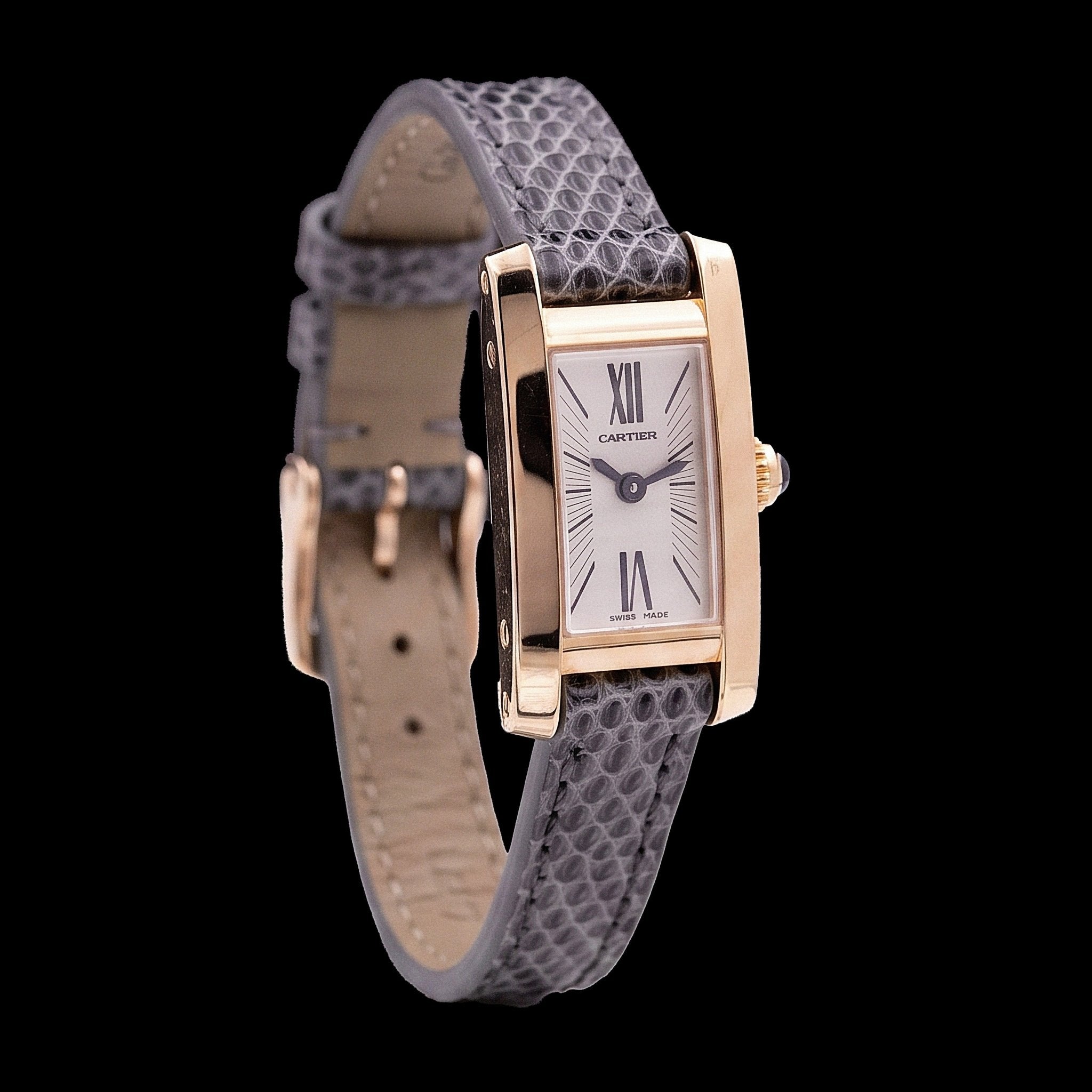 Cartier Tank Allongée Lanières Or Rose Ref. 2593, 2004 - montre vintage - Contre - Temps Paris