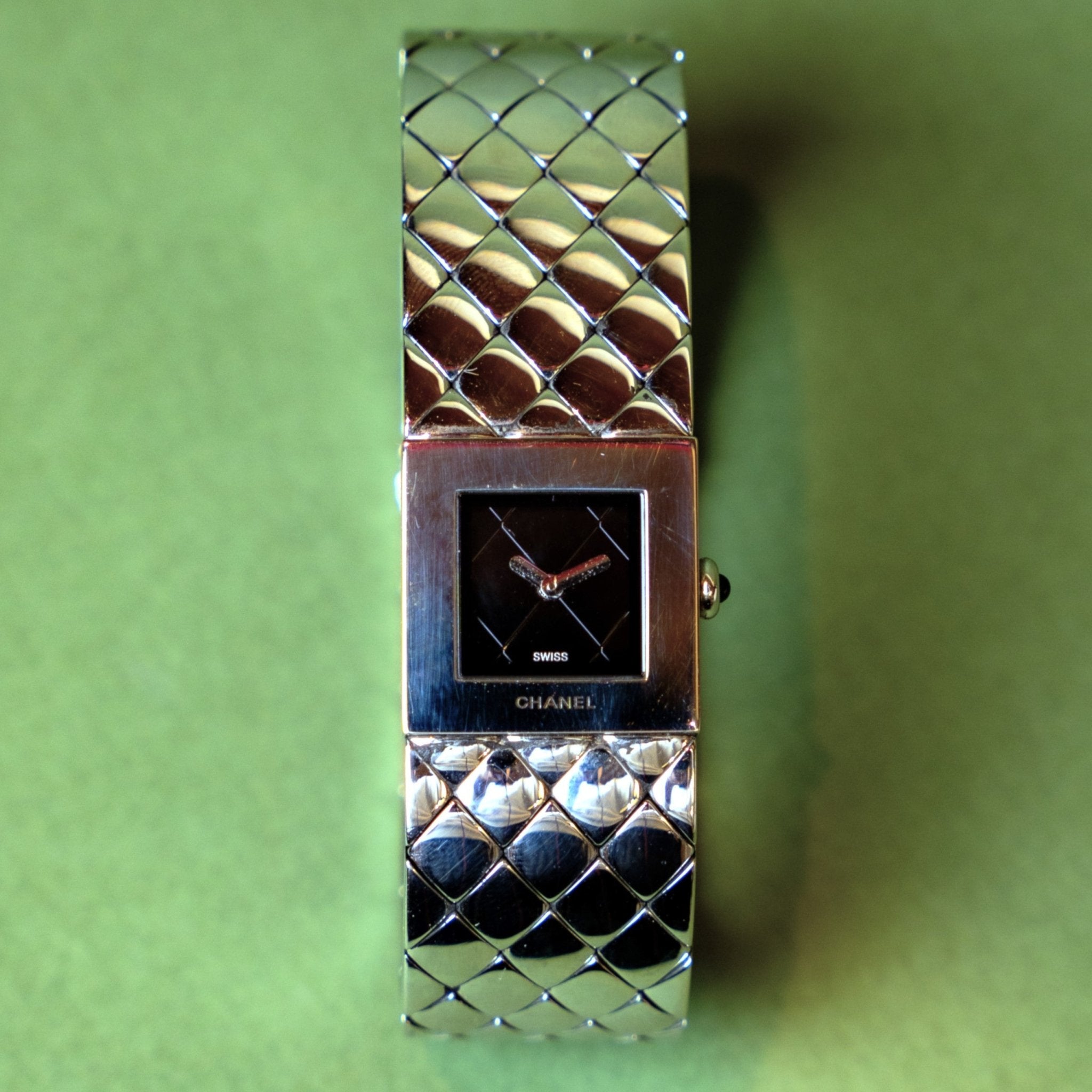 CHANEL MATELASSEE ACIER - montre vintage - Contre - Temps Paris