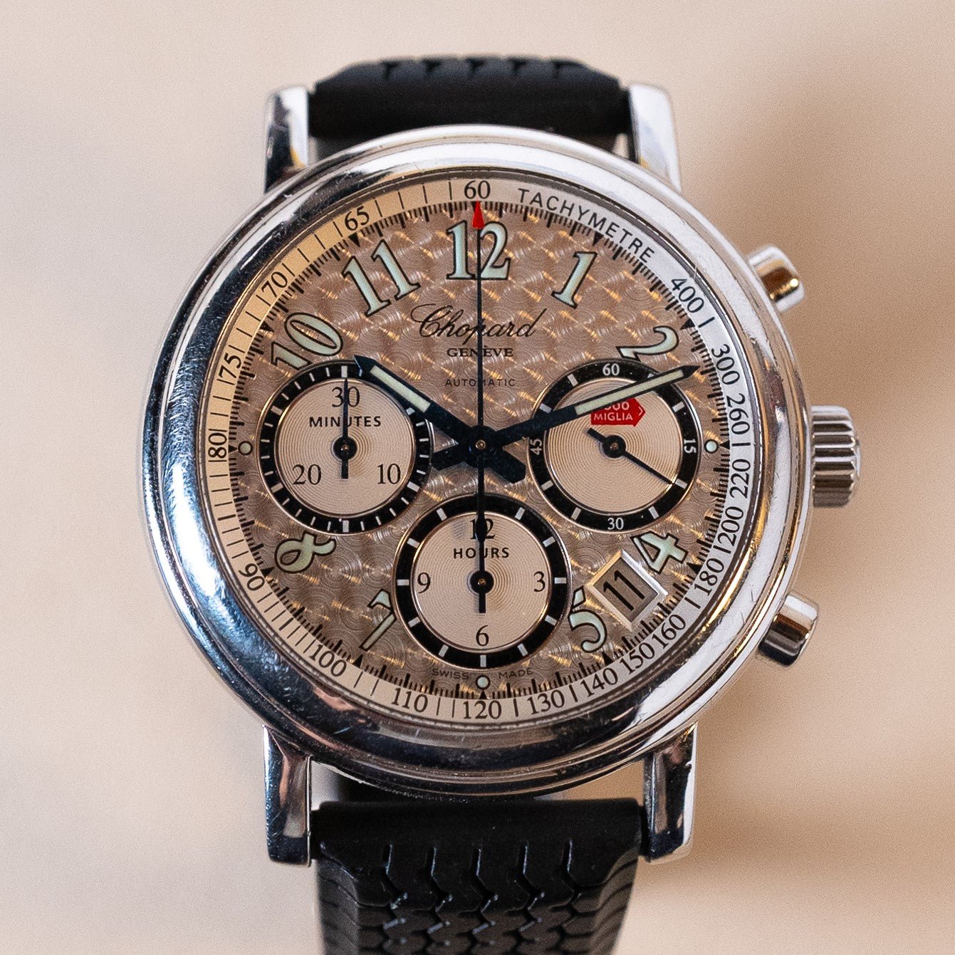 CHOPARD MILLE MIGLIA CHRONOGRAPHE - montre vintage - Contre - Temps Paris