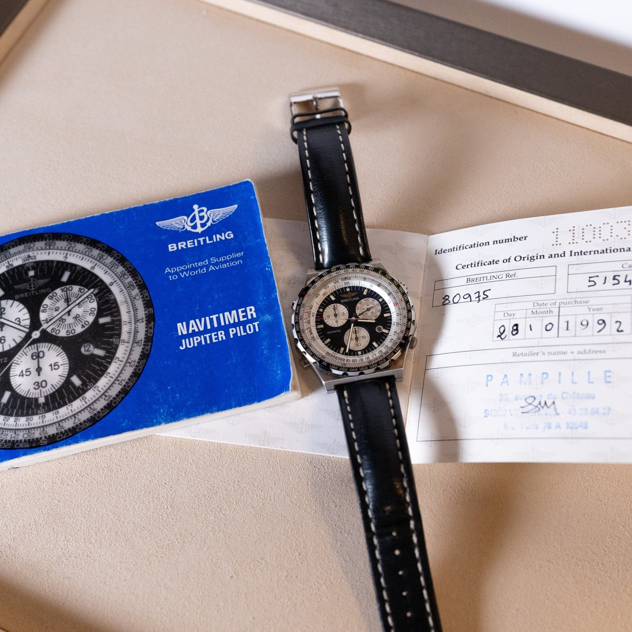 BREITLING NAVITIMER JUPITER PILOT - montre vintage - Contre - Temps Paris