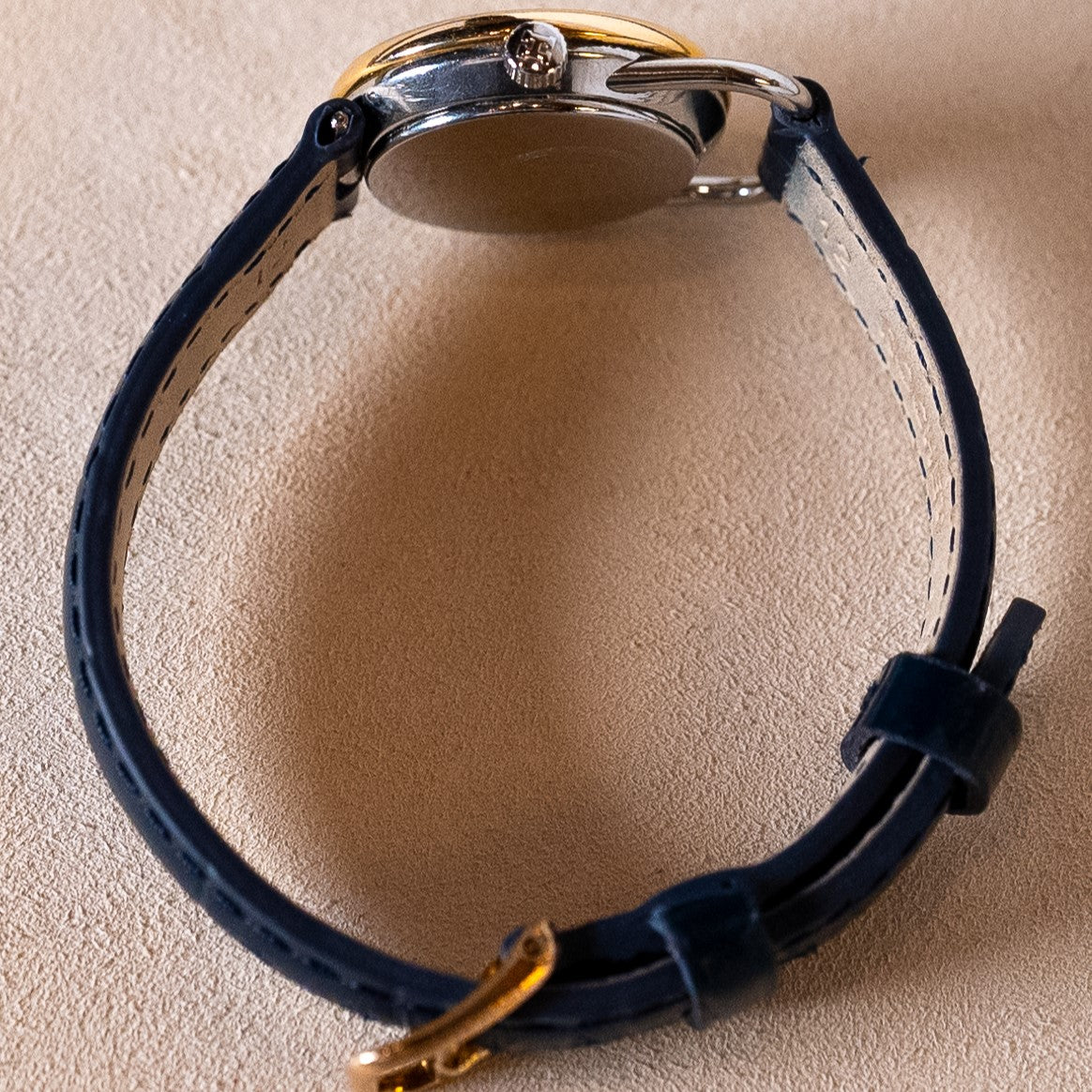 HERMES ARCEAU HOMME TWO-TONE GOLD PLATED AND STEEL