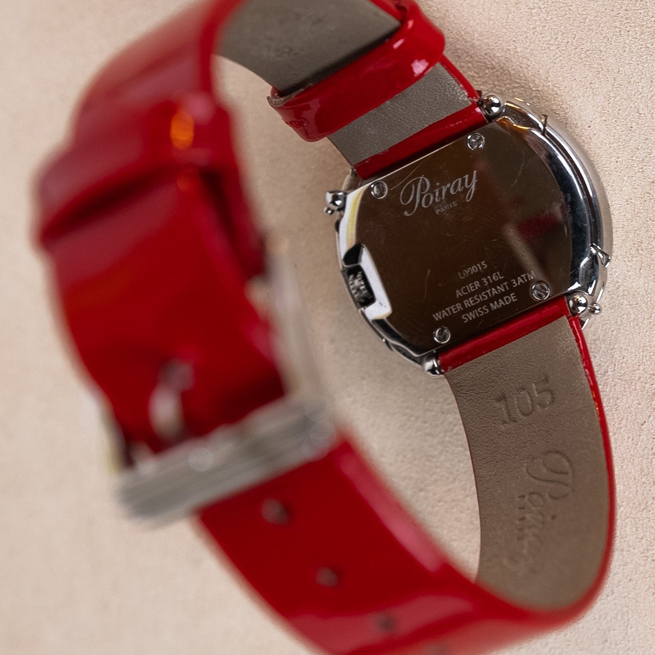 POIRAY RIVE DROITE CADRAN NACRE - montre vintage - Contre - Temps Paris