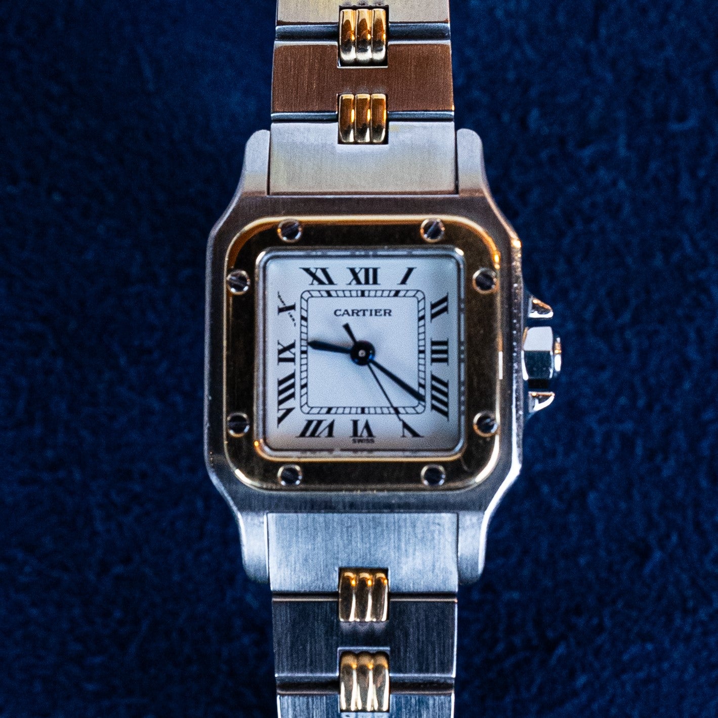 CARTIER SANTOS SQUARE GOLD & STEEL