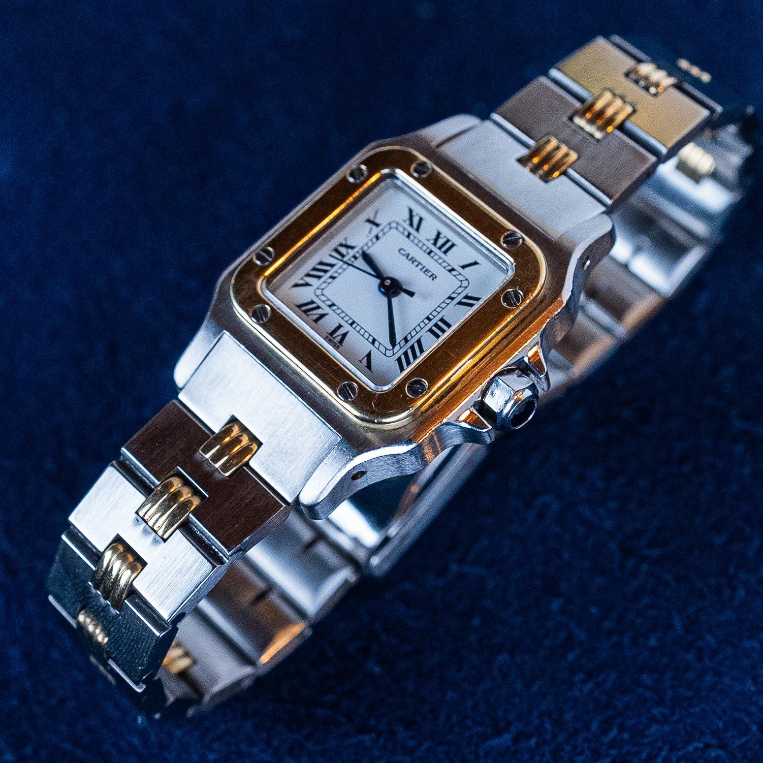CARTIER SANTOS SQUARE GOLD & STEEL
