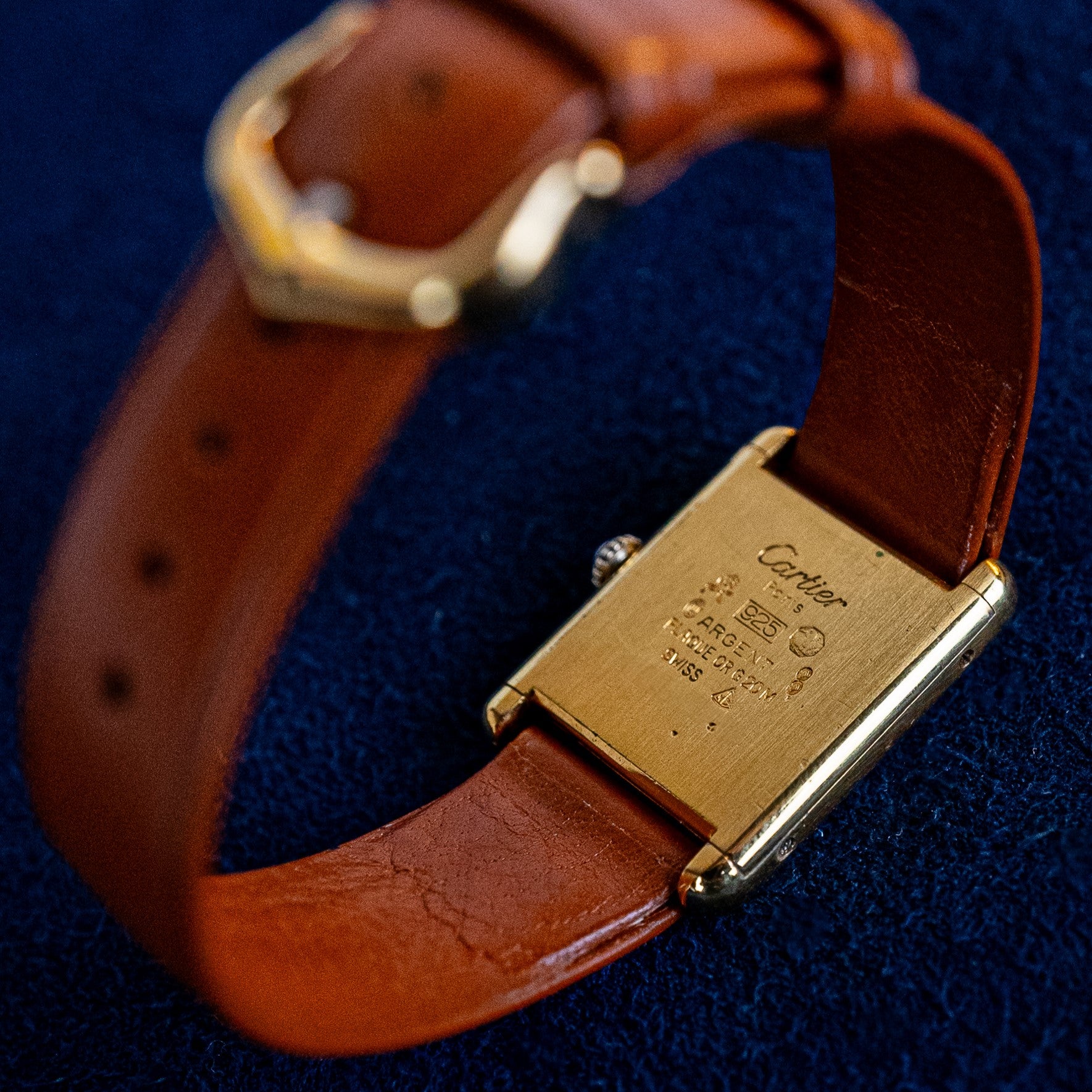 CARTIER TANK MUST HOMME CADRAN MARRON