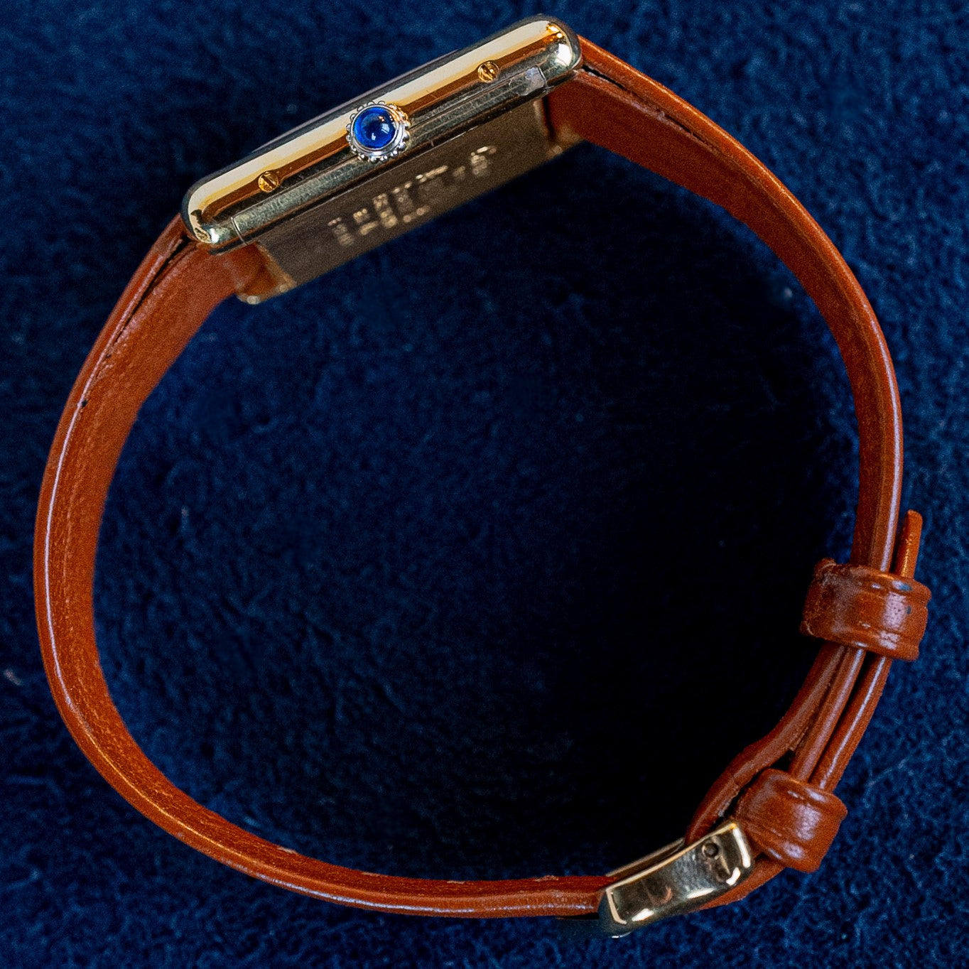 CARTIER TANK MUST HOMME CADRAN MARRON