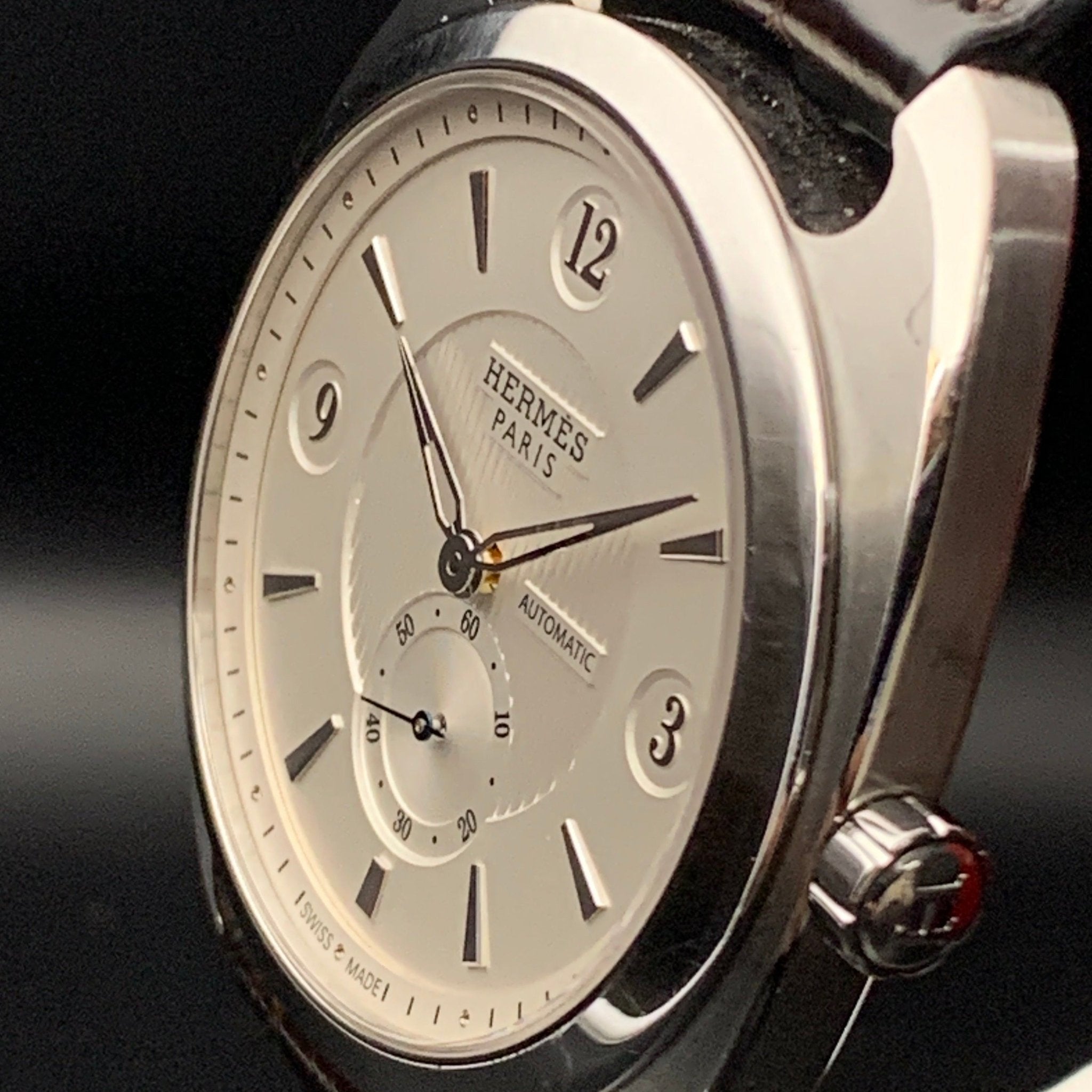HERMES "DRESSAGE" POUR HOMME - montre vintage - Contre - Temps Paris
