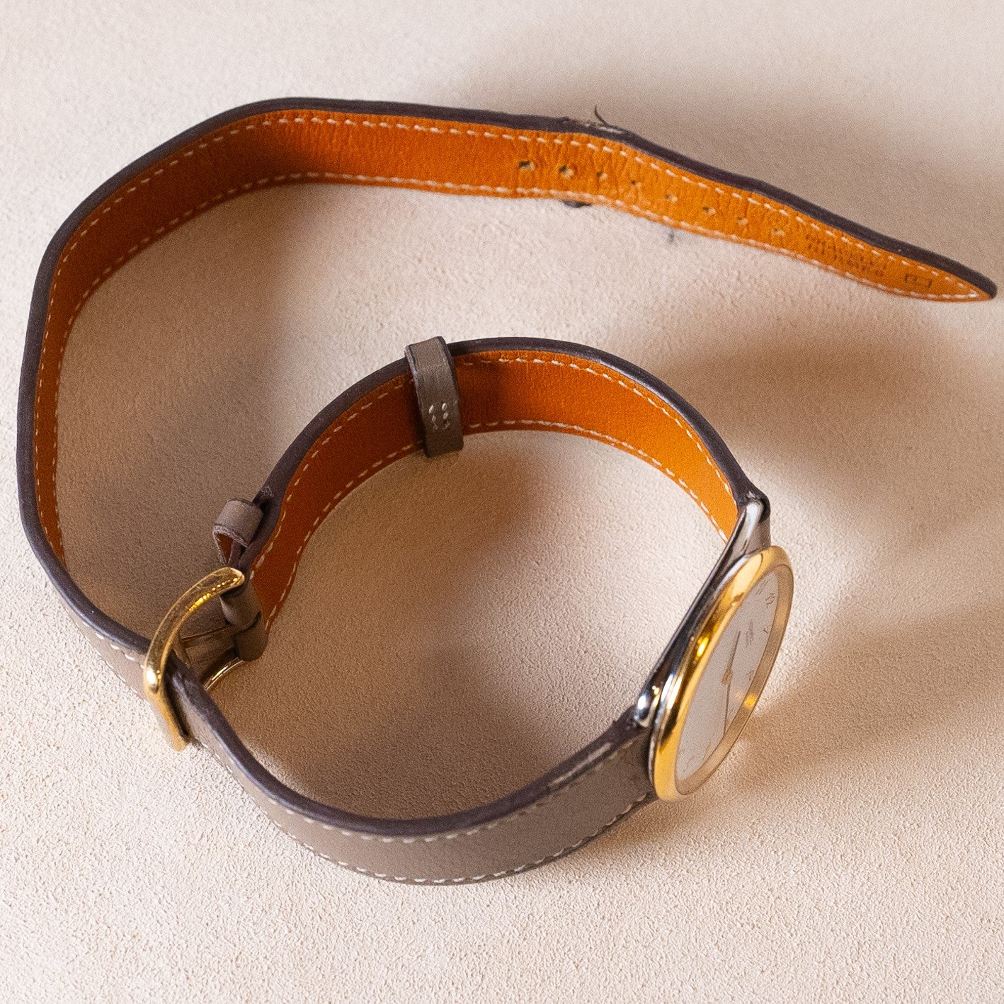 HERMES WOMEN'S ARCEAU TWO-TONE GOLD-PLATED AND STEEL