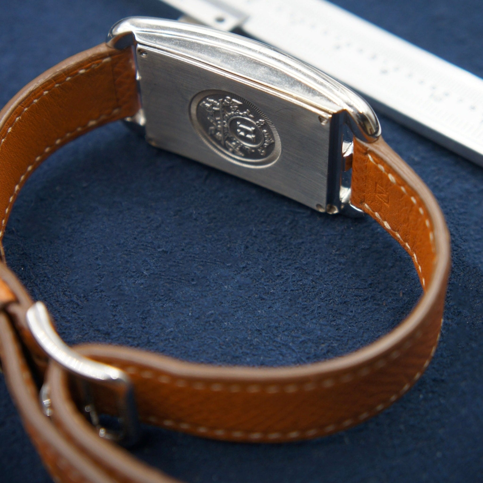 HERMES "CAPE COD DUAL TIME" ACIER - montre vintage - Contre - Temps Paris