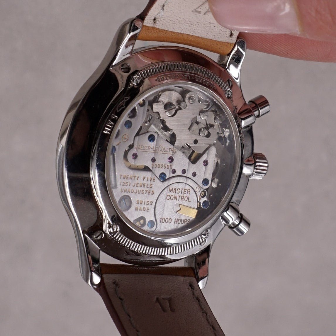 JAEGER - LECOULTRE CHRONOGRAPHE MASTER CONTROL MECAQUARTZ - montre vintage - Contre - Temps Paris
