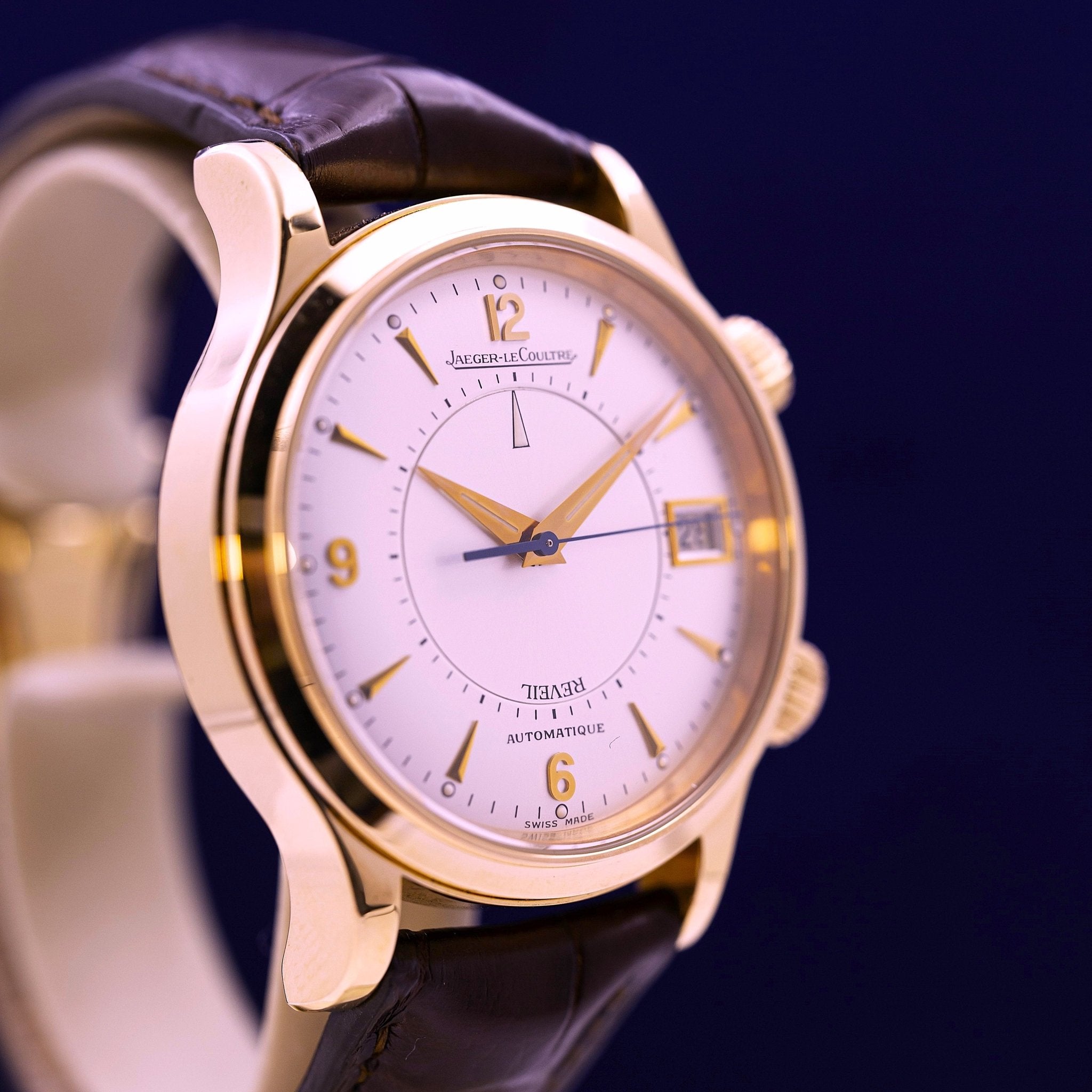 JAEGER - LECOULTRE MEMOVOX REVEIL OR ROSE - montre vintage - Contre - Temps Paris