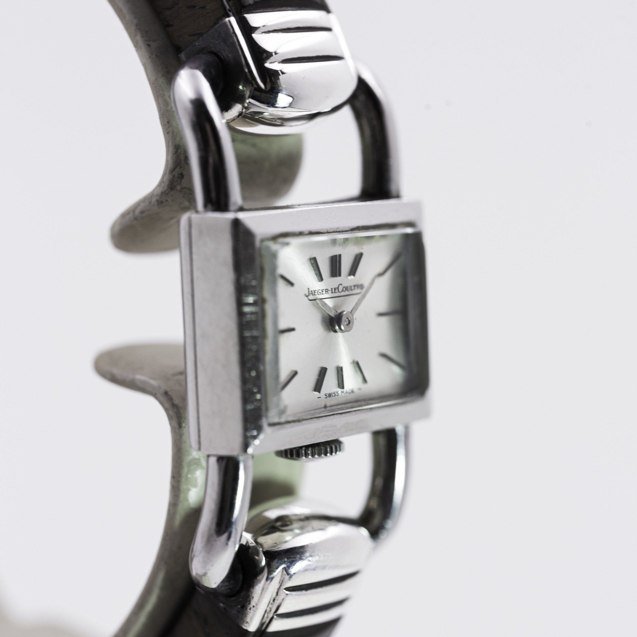 JAEGER - LECOULTRE ETRIER BRACELET BOIS - montre vintage - Contre - Temps Paris