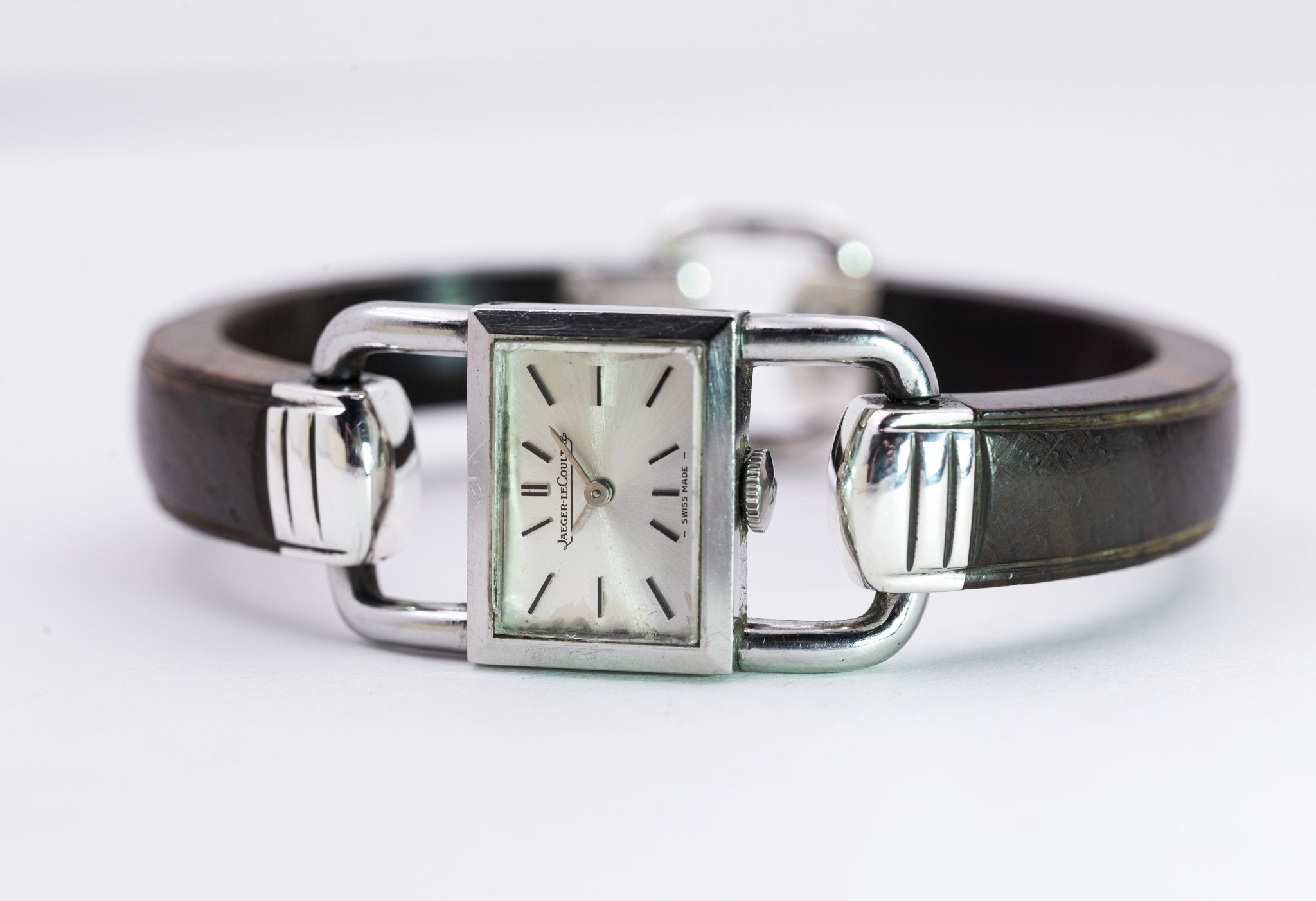 JAEGER - LECOULTRE ETRIER BRACELET BOIS - montre vintage - Contre - Temps Paris
