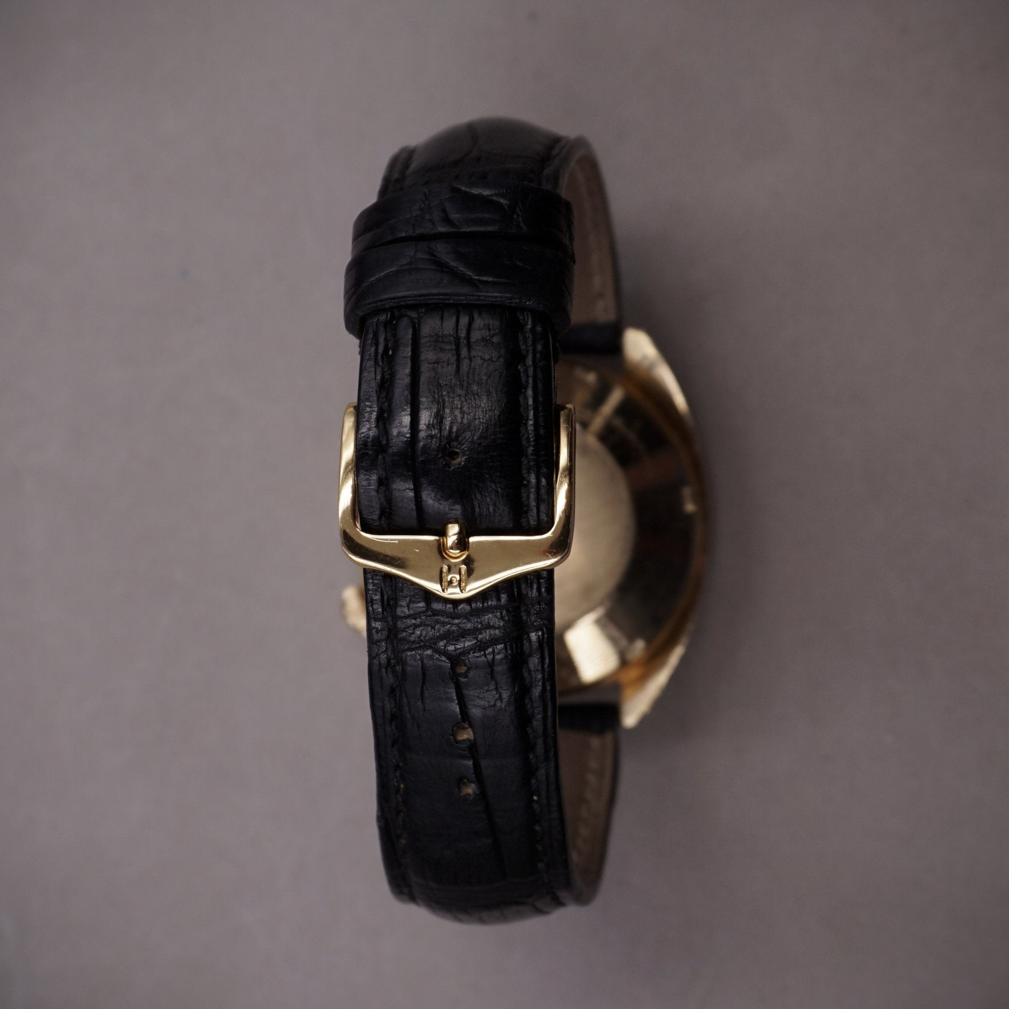 LECOULTRE MEMOVOX HPG AUTOMATIC OR JAUNE - montre vintage - Contre - Temps Paris