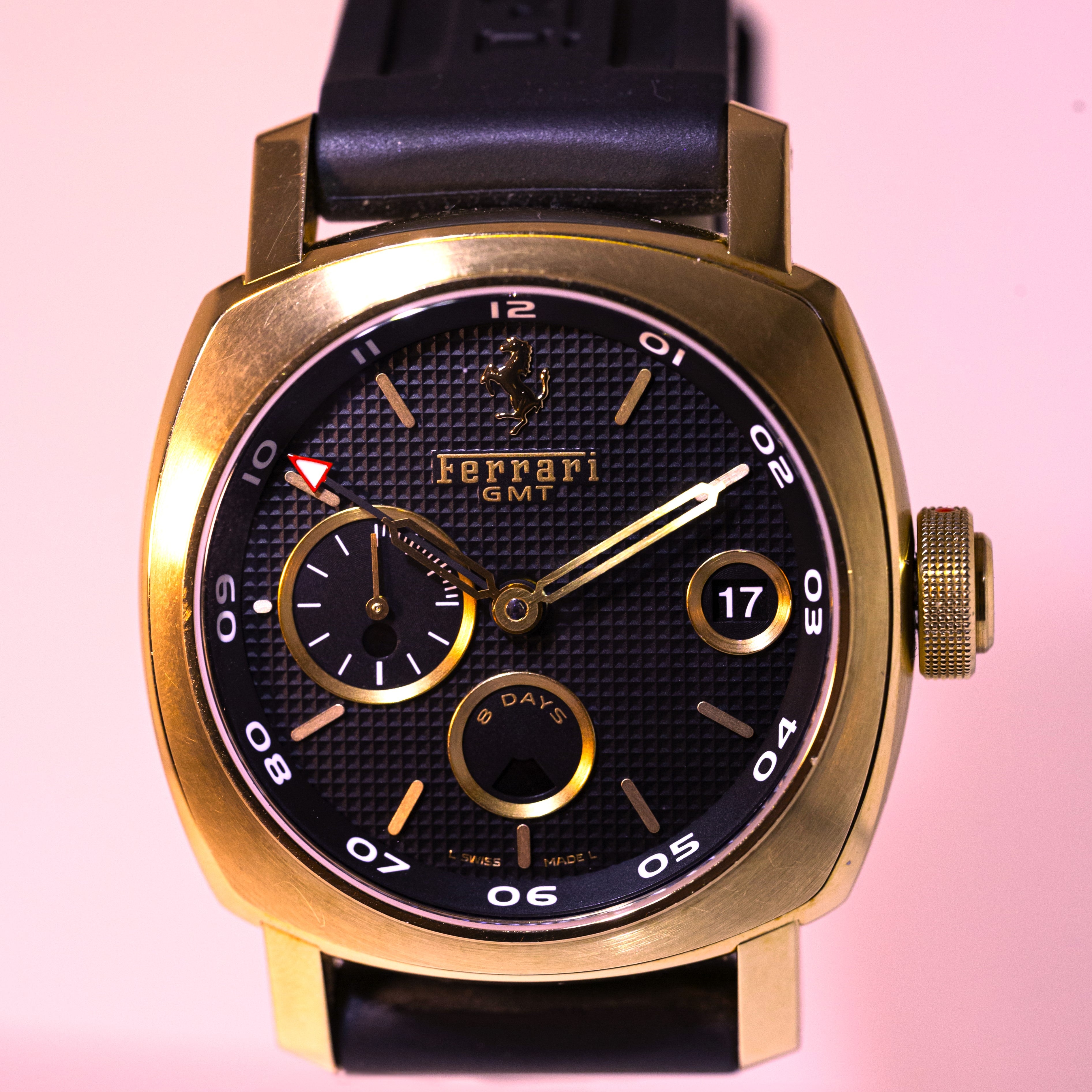 PANERAI FERRARI GRANTURISMO GMT 8 DAYS OR ROSE