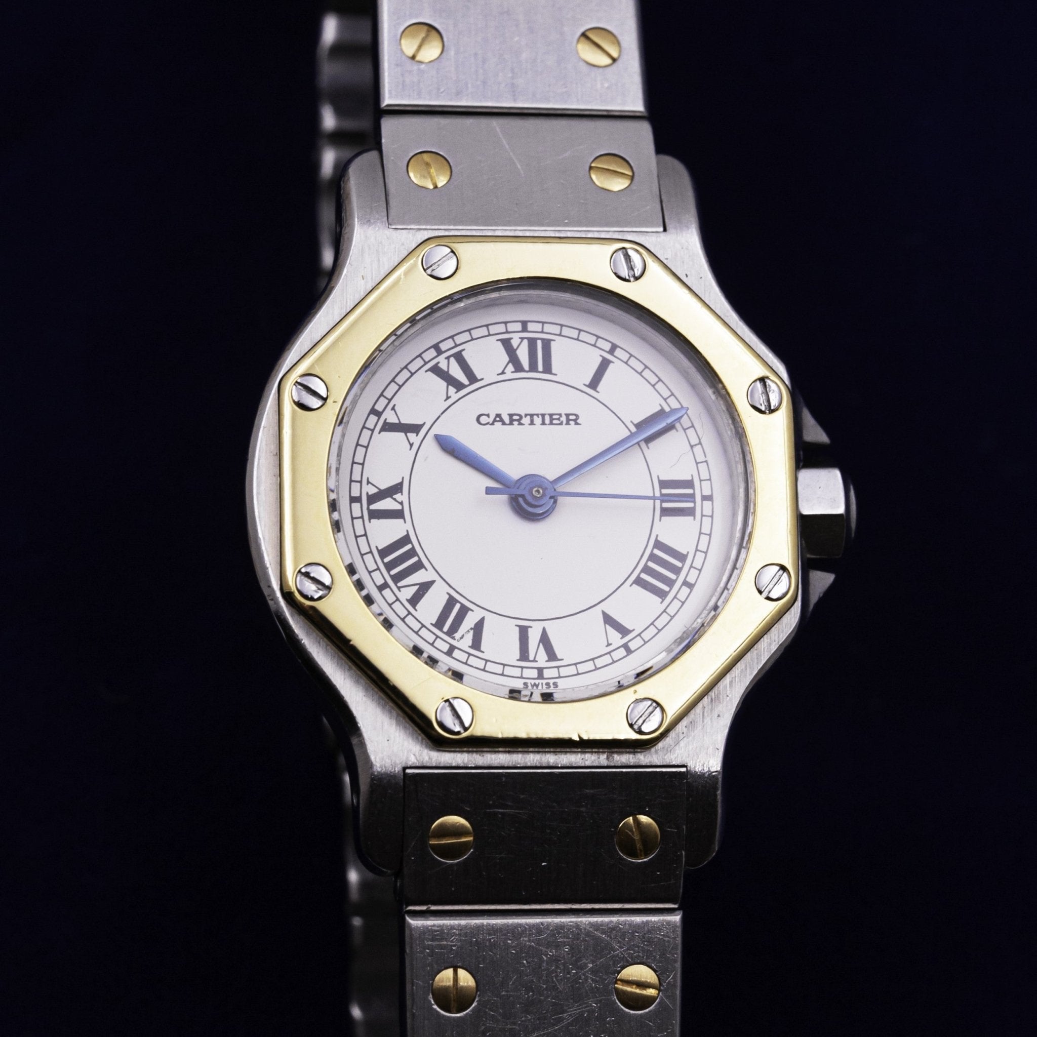 CARTIER SANTOS OCTOGONALE LADY - montre vintage - Contre - Temps Paris