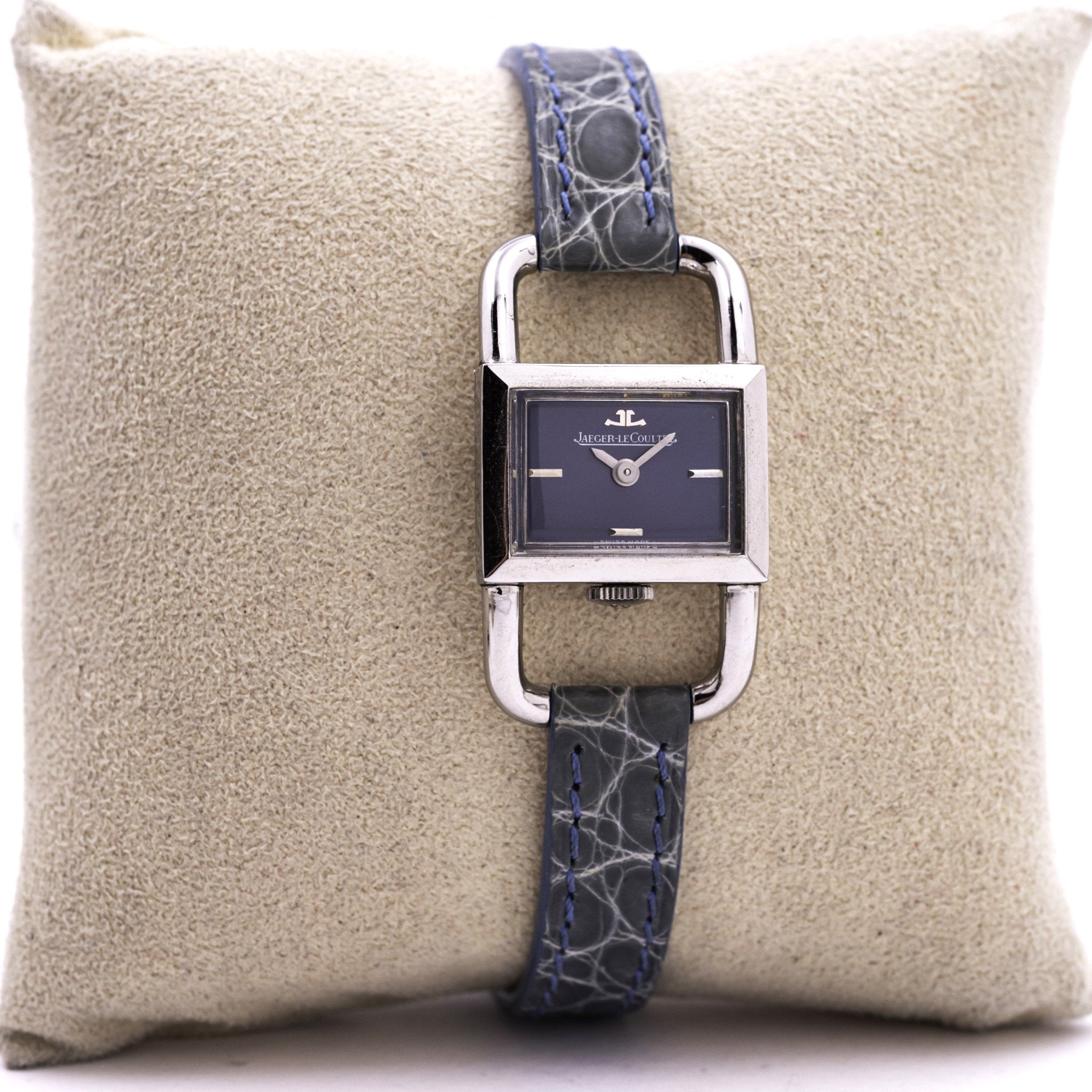 JAEGER - LECOULTRE ETRIER ACIER - montre vintage - Contre - Temps Paris