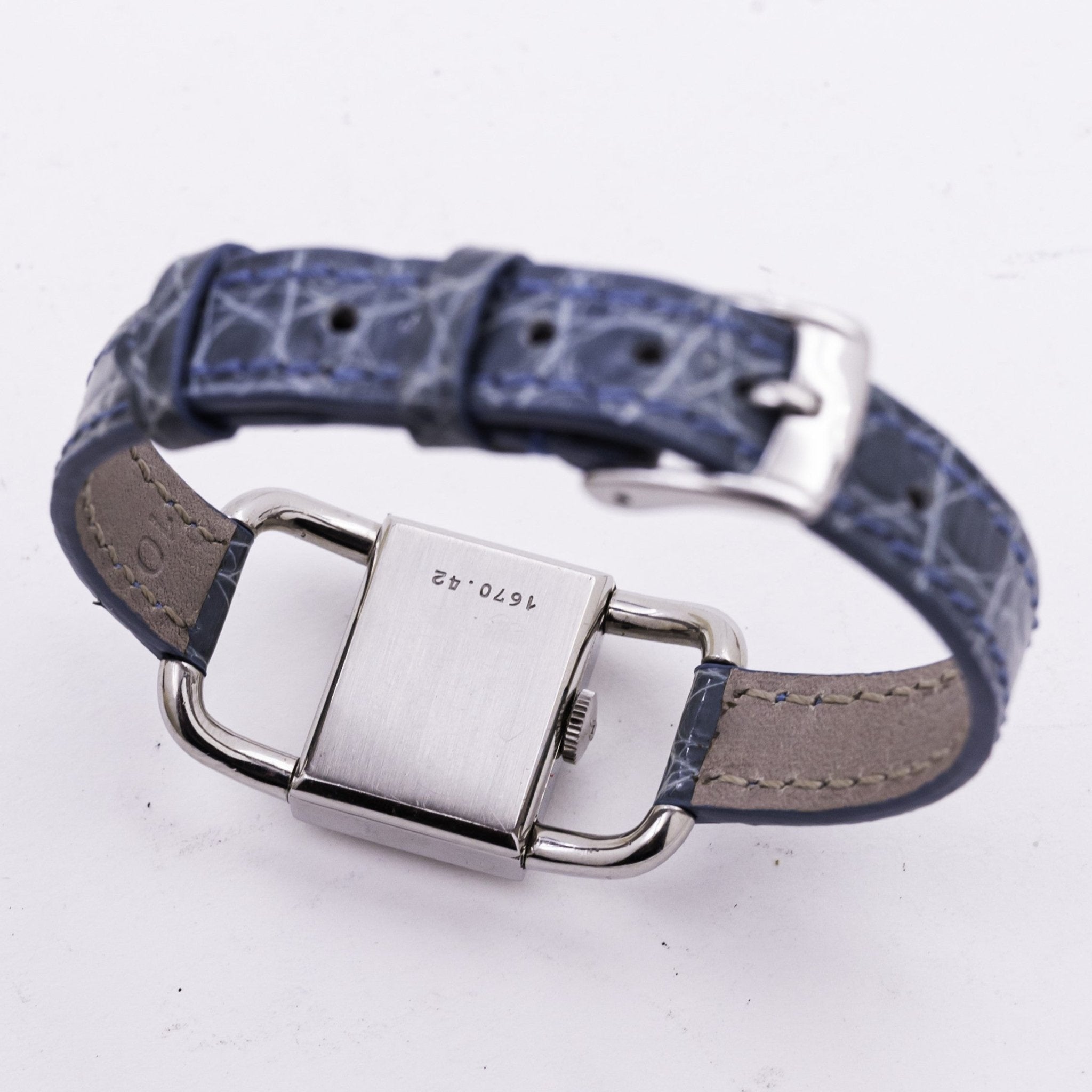 JAEGER - LECOULTRE ETRIER ACIER - montre vintage - Contre - Temps Paris