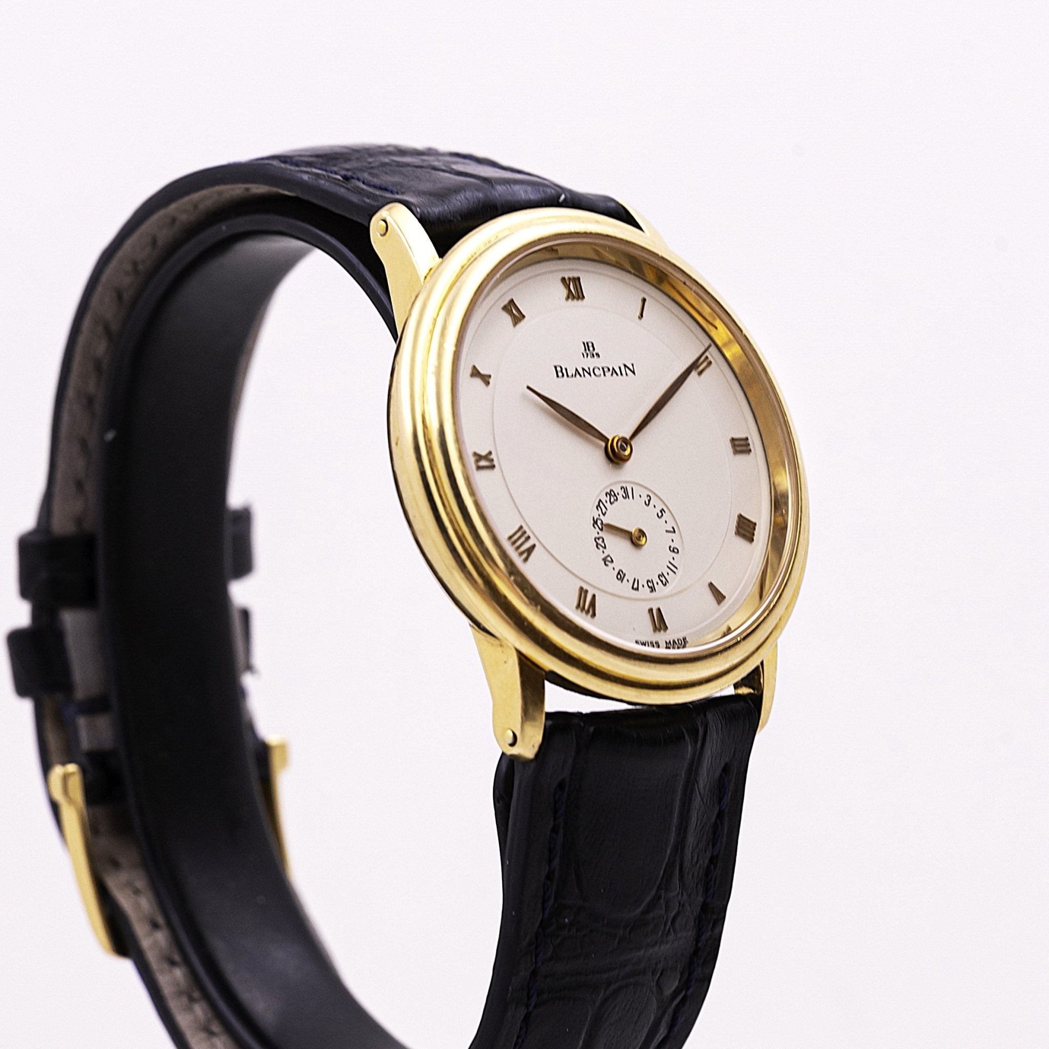 BLANCPAIN VILLERET DATE OR JAUNE - montre vintage - Contre - Temps Paris