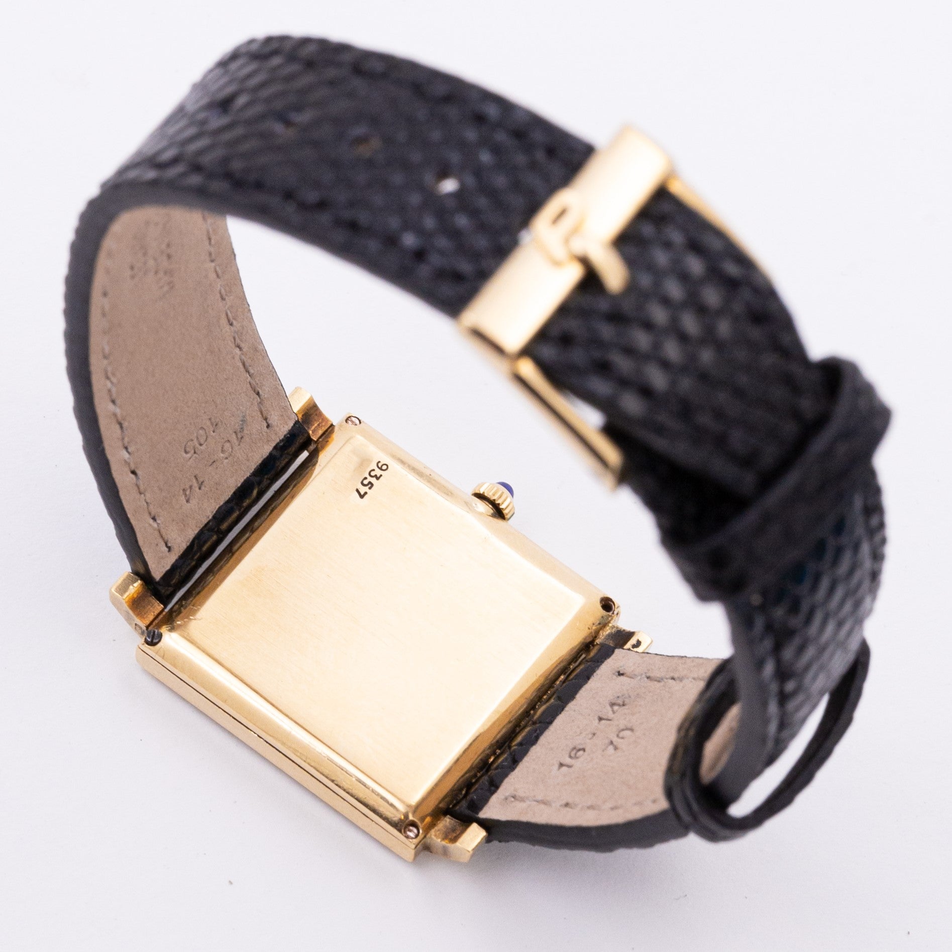 PIAGET "TANK" SQUARE GOLD CLOUS DE PARIS