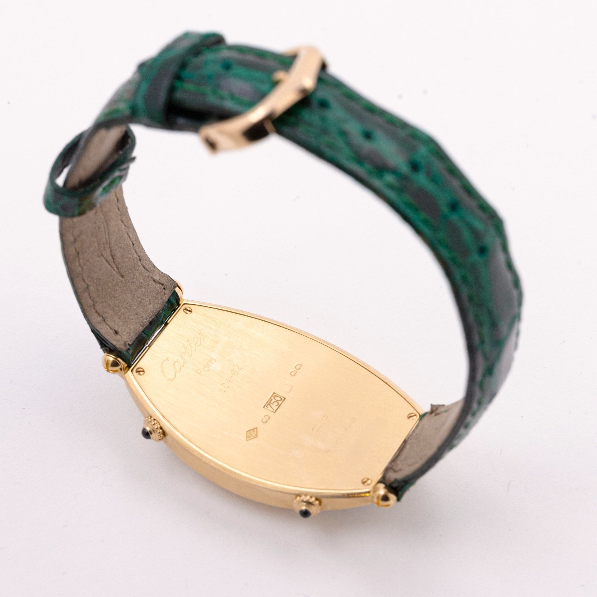 CARTIER TONNEAU DUAL TIME OR - montre vintage - Contre - Temps Paris