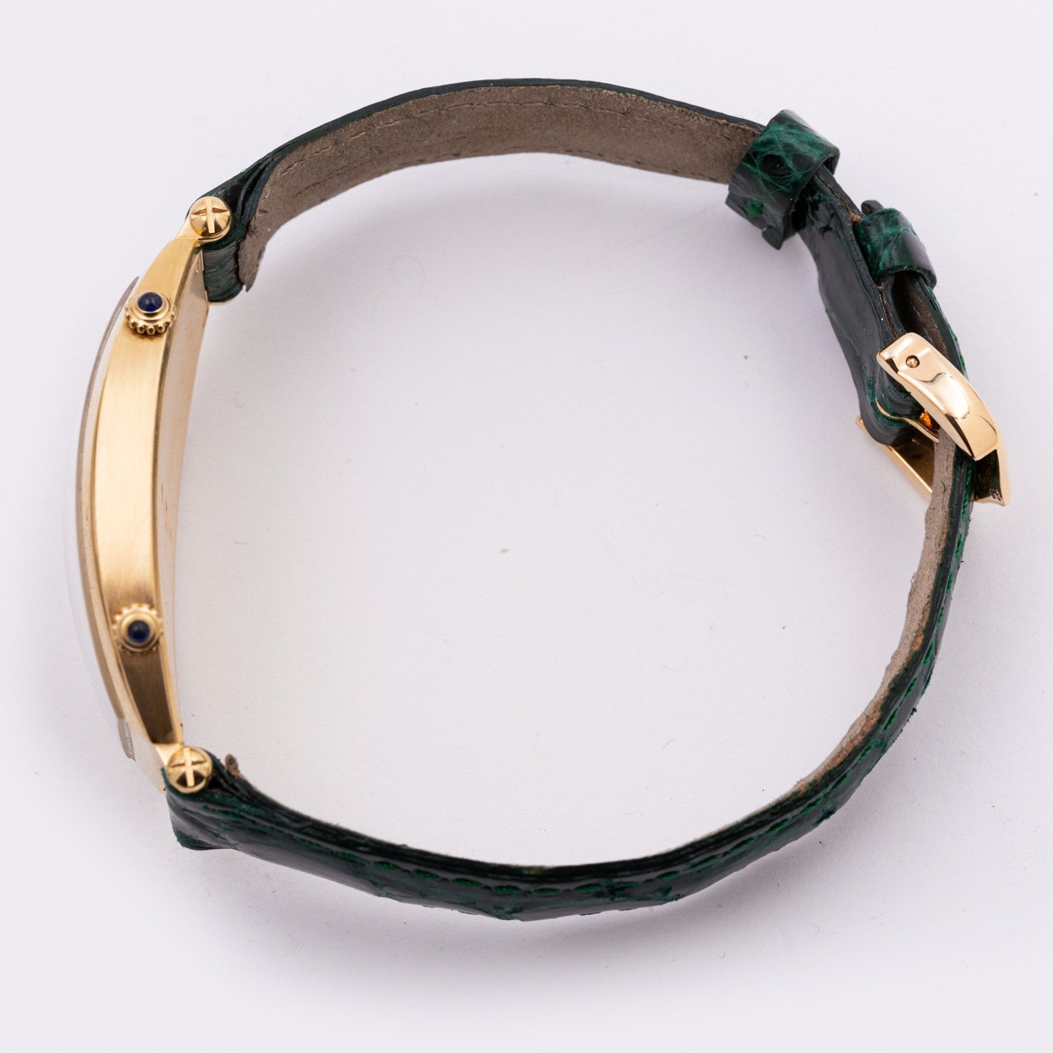 CARTIER TONNEAU DUAL TIME OR - montre vintage - Contre - Temps Paris