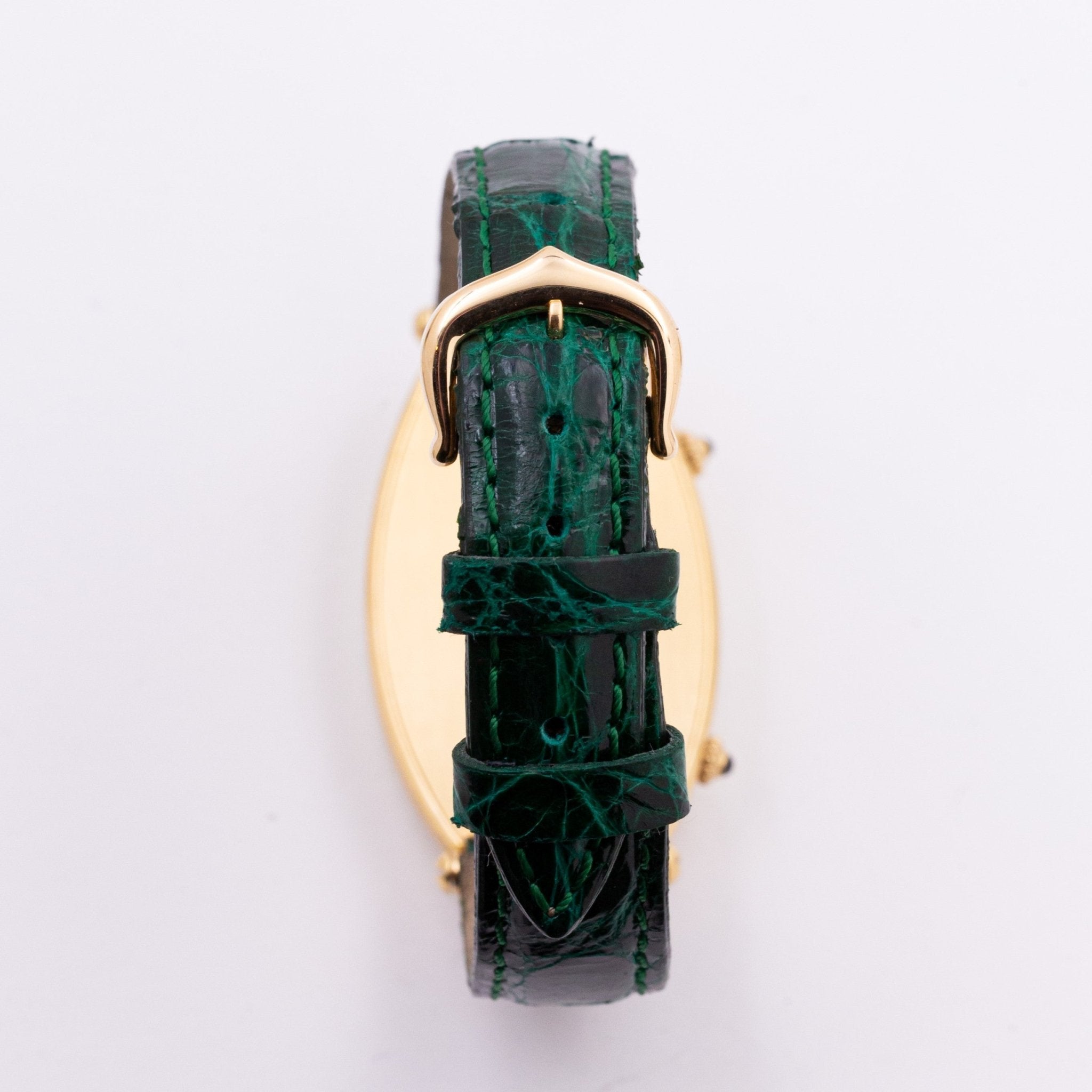 CARTIER TONNEAU DUAL TIME OR - montre vintage - Contre - Temps Paris