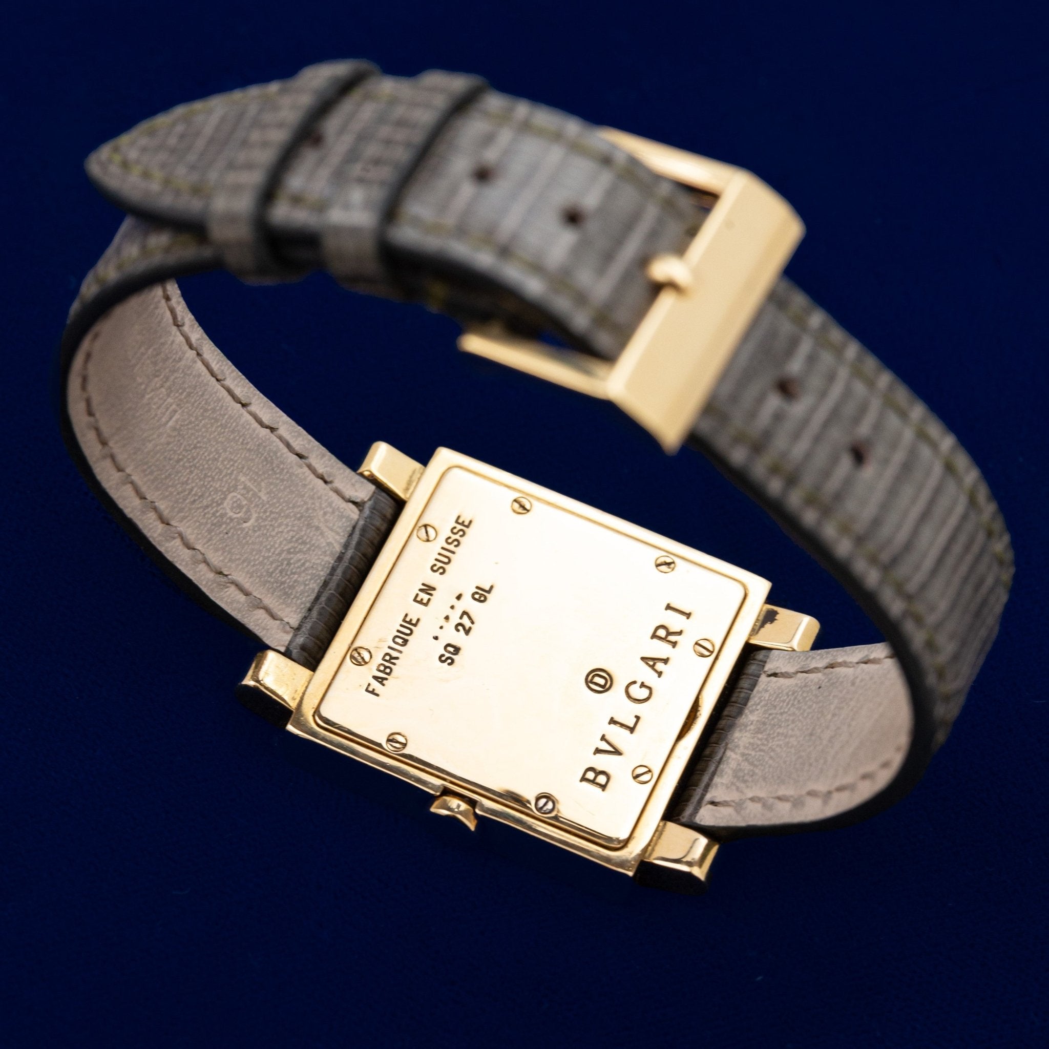 BULGARI "QUADRATO" OR 18K - montre vintage - Contre - Temps Paris