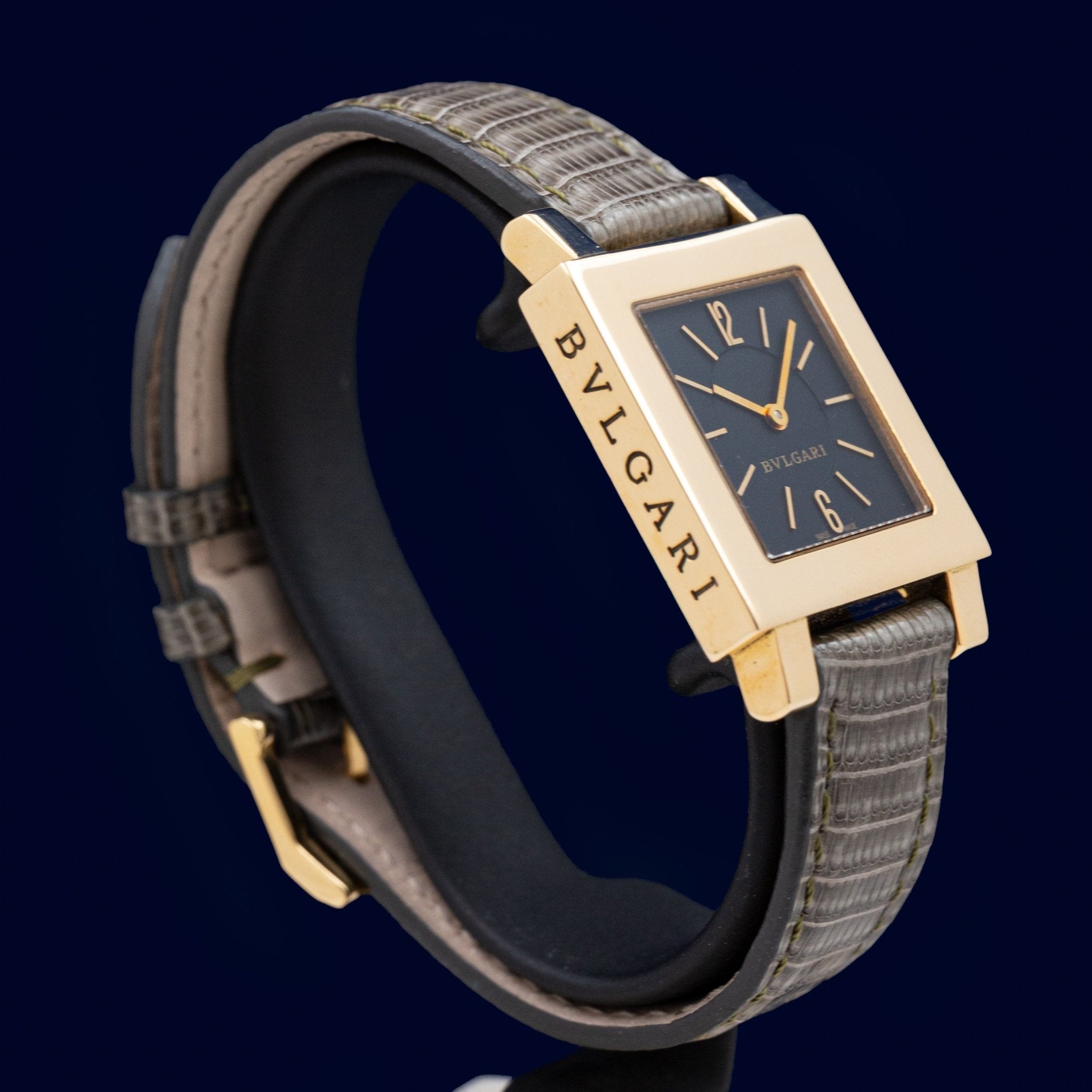 BULGARI "QUADRATO" OR 18K - montre vintage - Contre - Temps Paris