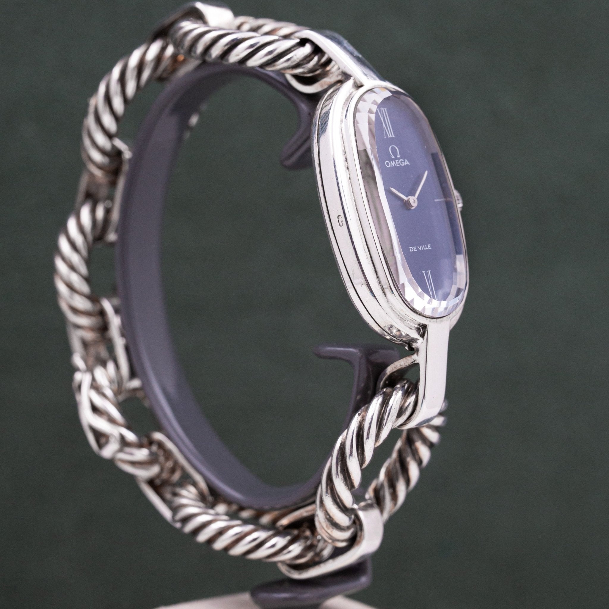 OMEGA DE VILLE LADY ARGENT - montre vintage - Contre - Temps Paris