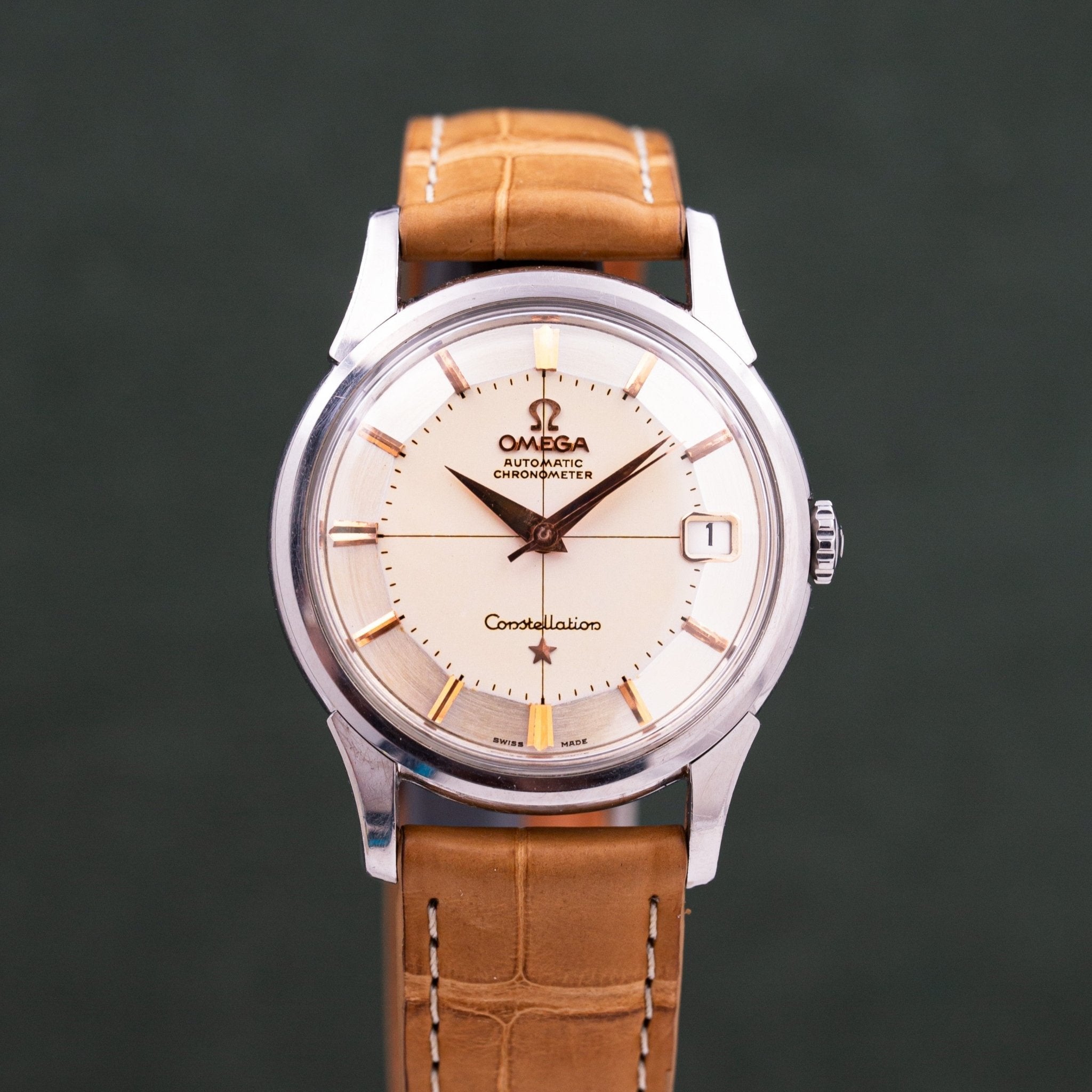OMEGA CONSTELLATION AUTOMATIC "PIE PAN" - montre vintage - Contre - Temps Paris