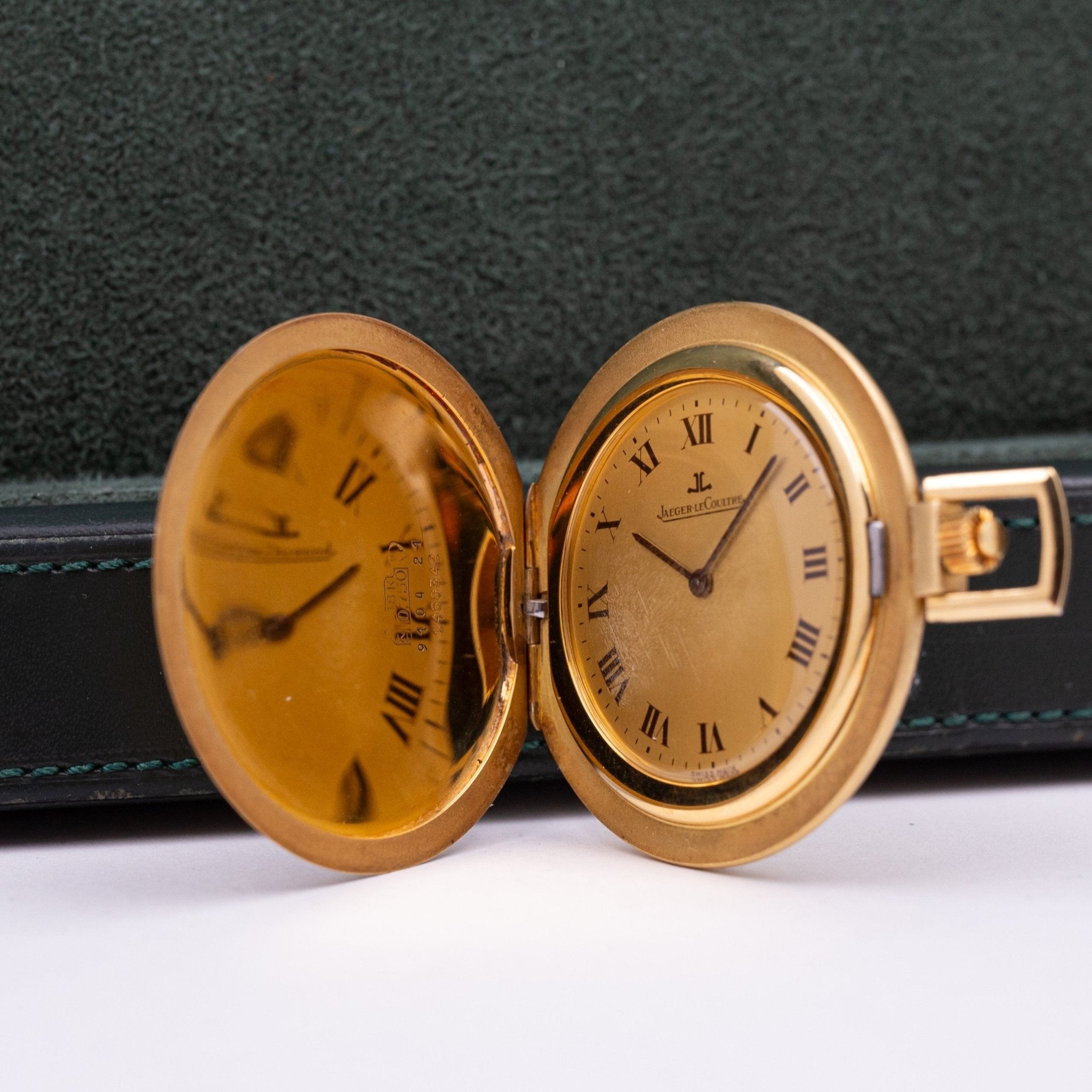 JAEGER - LECOULTRE MONTRE DE POCHE TYPE SAVONETTE OR - montre vintage - Contre - Temps Paris