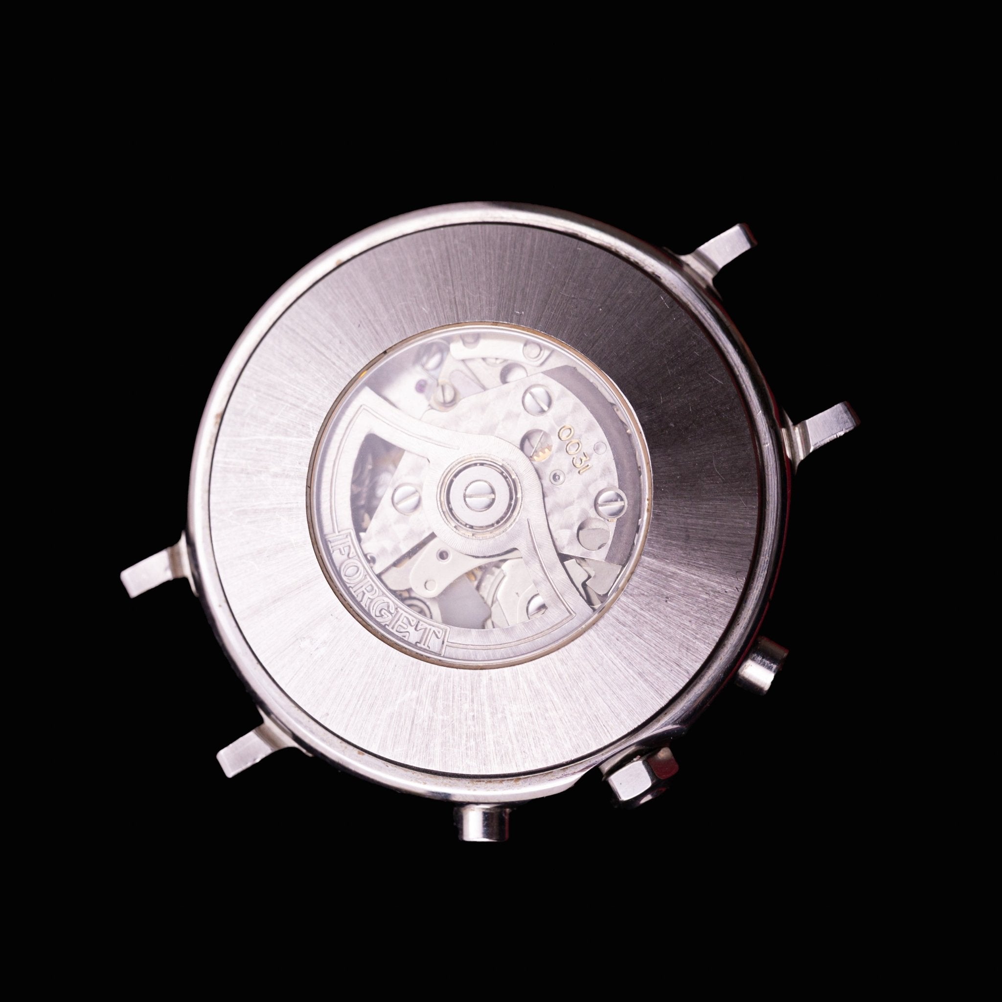 FORGET CHRONOGRAPHE DATE ET PHASES DE LUNE - montre vintage - Contre - Temps Paris