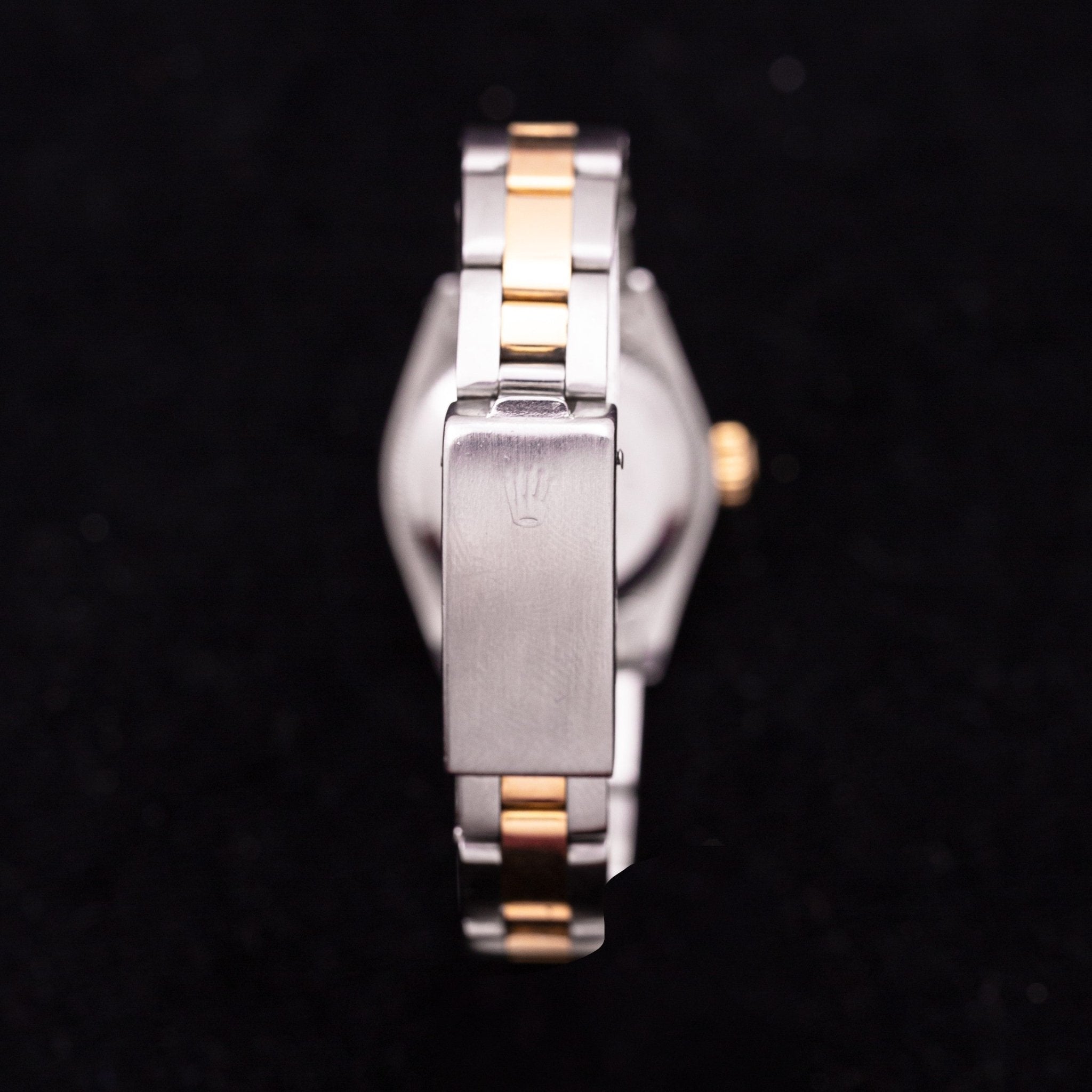 ROLEX OYSTER PERPETUAL LADY BICOLORE OR ET ACIER - montre vintage - Contre - Temps Paris